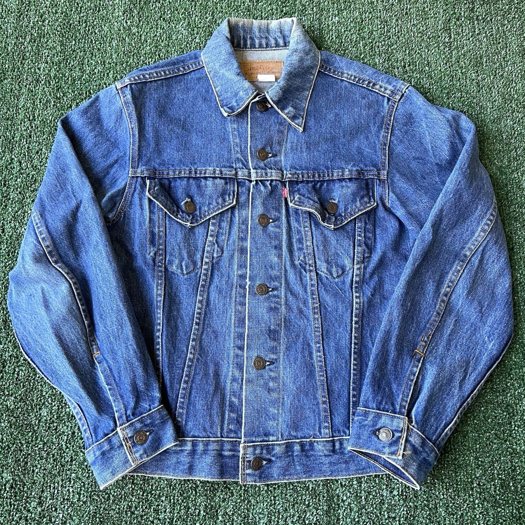 Levi's VTG Levi’s 70505-0217 Type 3 Indigo Denim Jean Jacket Small 36 B Men USA 70s Trucker Size US 36 / EU 52 - 2 Thumbnail