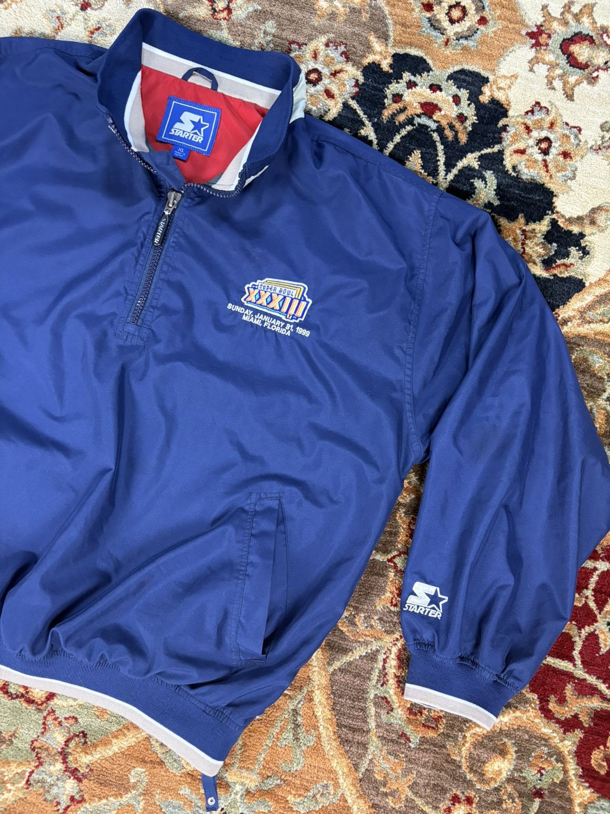 NFL × Vintage 1999 Starter Super Bowl XXXIII windbreaker streetwear Size US XL / EU 56 / 4 - 2 Thumbnail