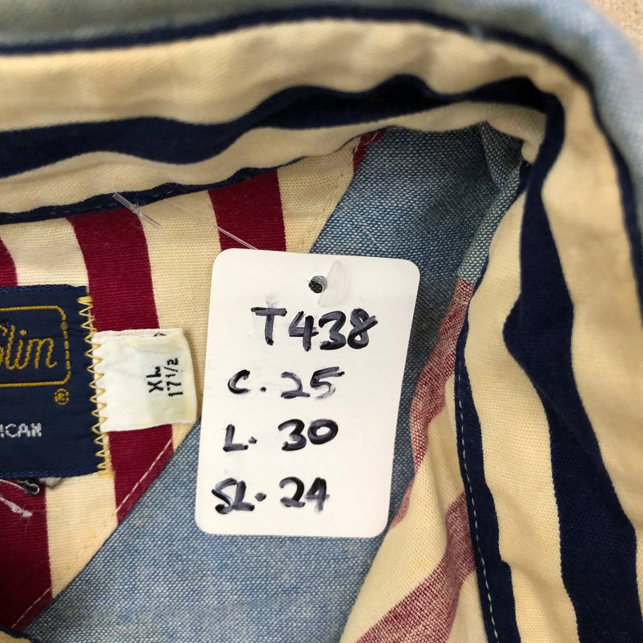 Panhandle Slim T438 VTG USA PANHANDLE SLIM DENIM SHIRTS Size US XL / EU 56 / 4 - 16 Thumbnail