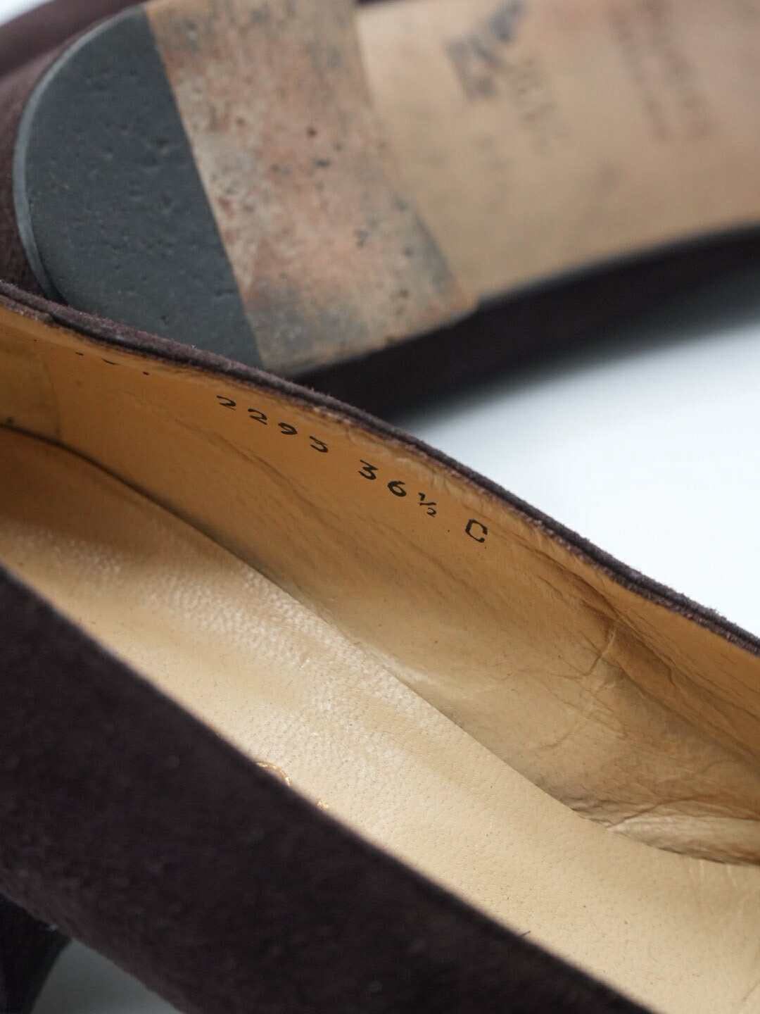 Gucci Gucci Brown Suede Horsebit Low-Heel Pumps Size US 6.5 / IT 36.5 - 8 Thumbnail