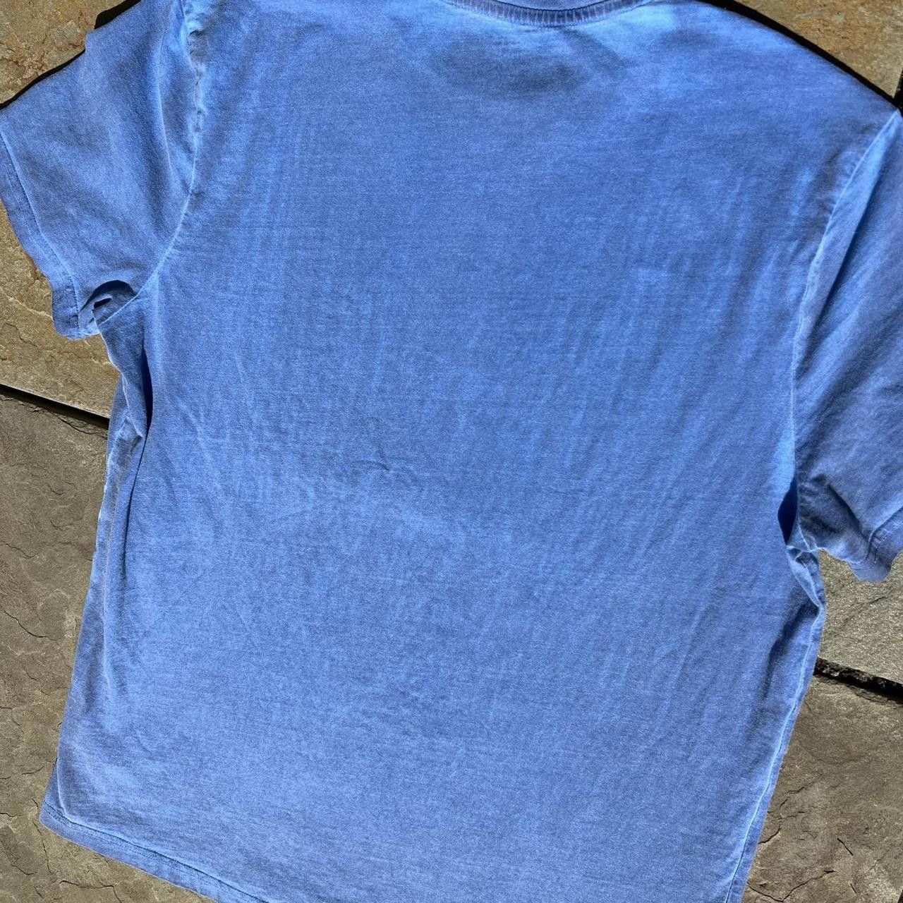 H&M Reworked Overdyed Blue Garment Dyed T-Shirt Size US M / EU 48-50 / 2 - 5 Thumbnail
