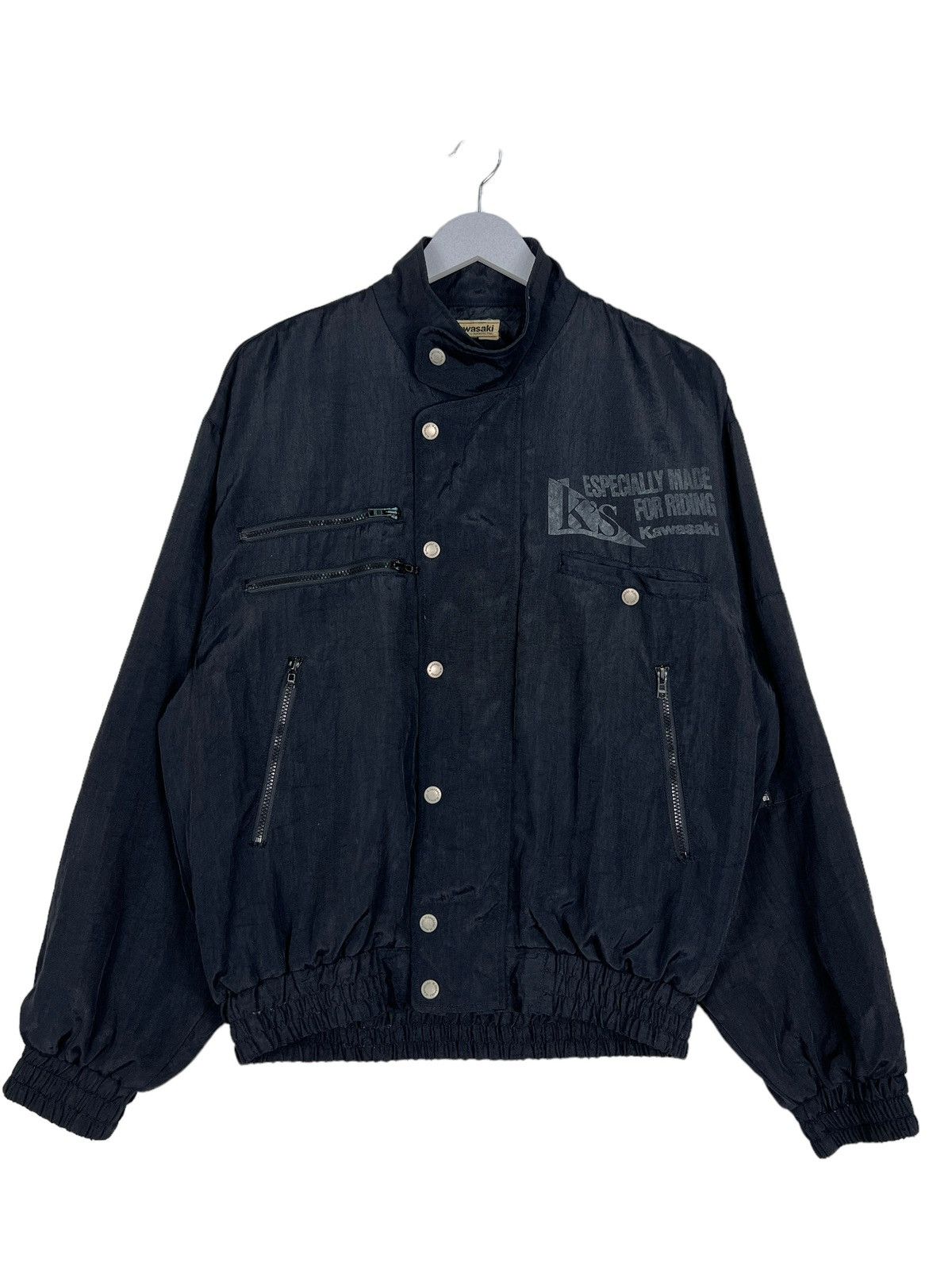 Vintage 🔥 VINTAGE KAWASAKI K'S RIDING BOMBER JACKET Size US L / EU 52-54 / 3 - 2 Thumbnail