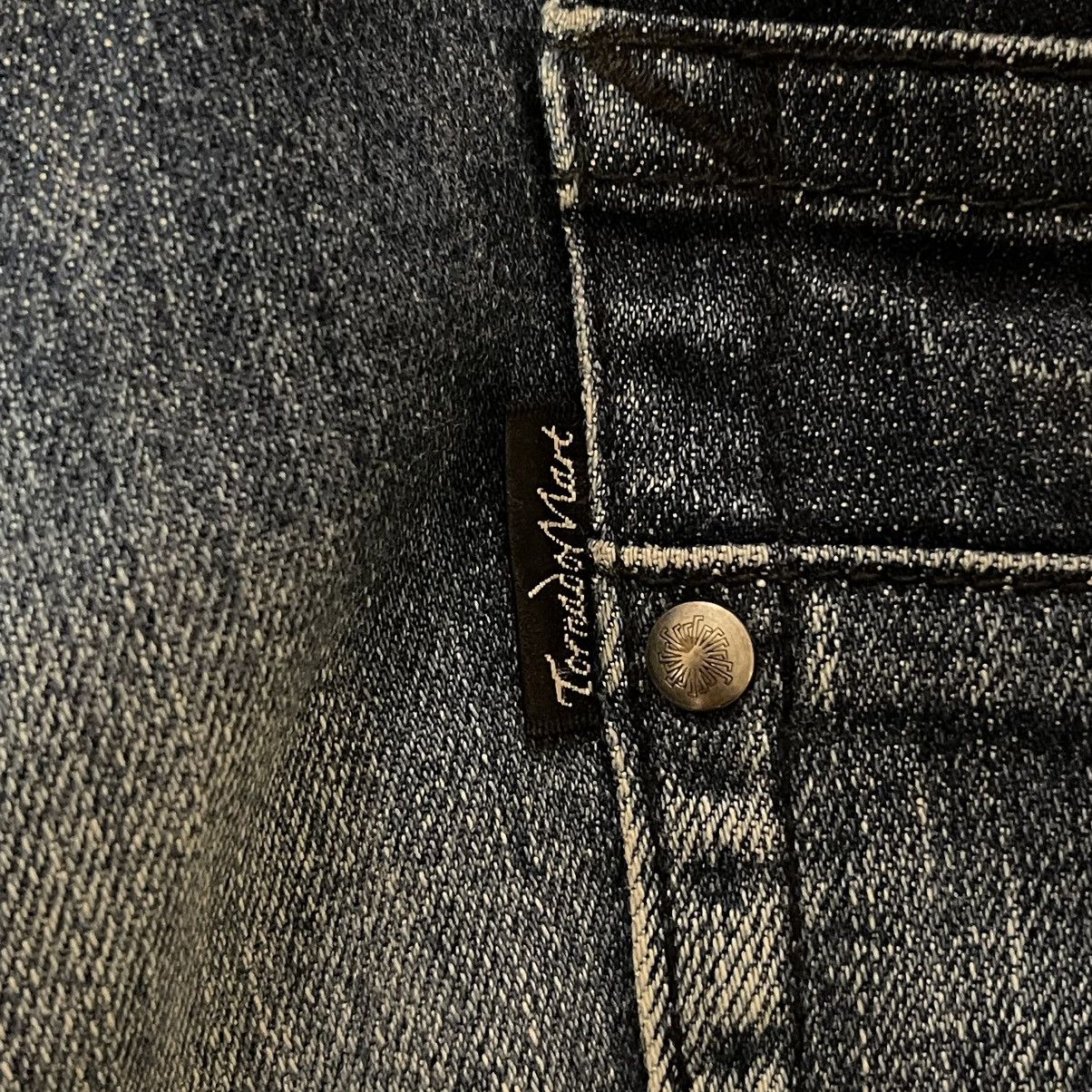 Japanese Brand × Tornado Mart Vintage Rare Tornado Mart Whiskers Bootcut Denim Jeans Size US 31 - 5 Thumbnail