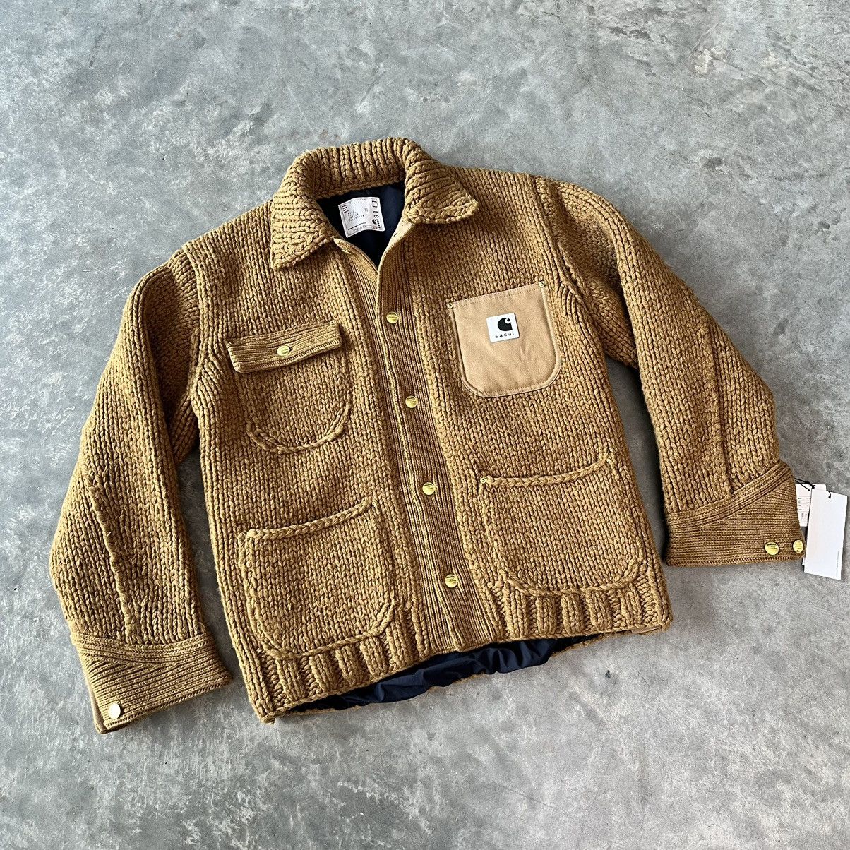 Carhartt Sacai x Carhartt WIP - Knit Jacket Michigan - Size 3 