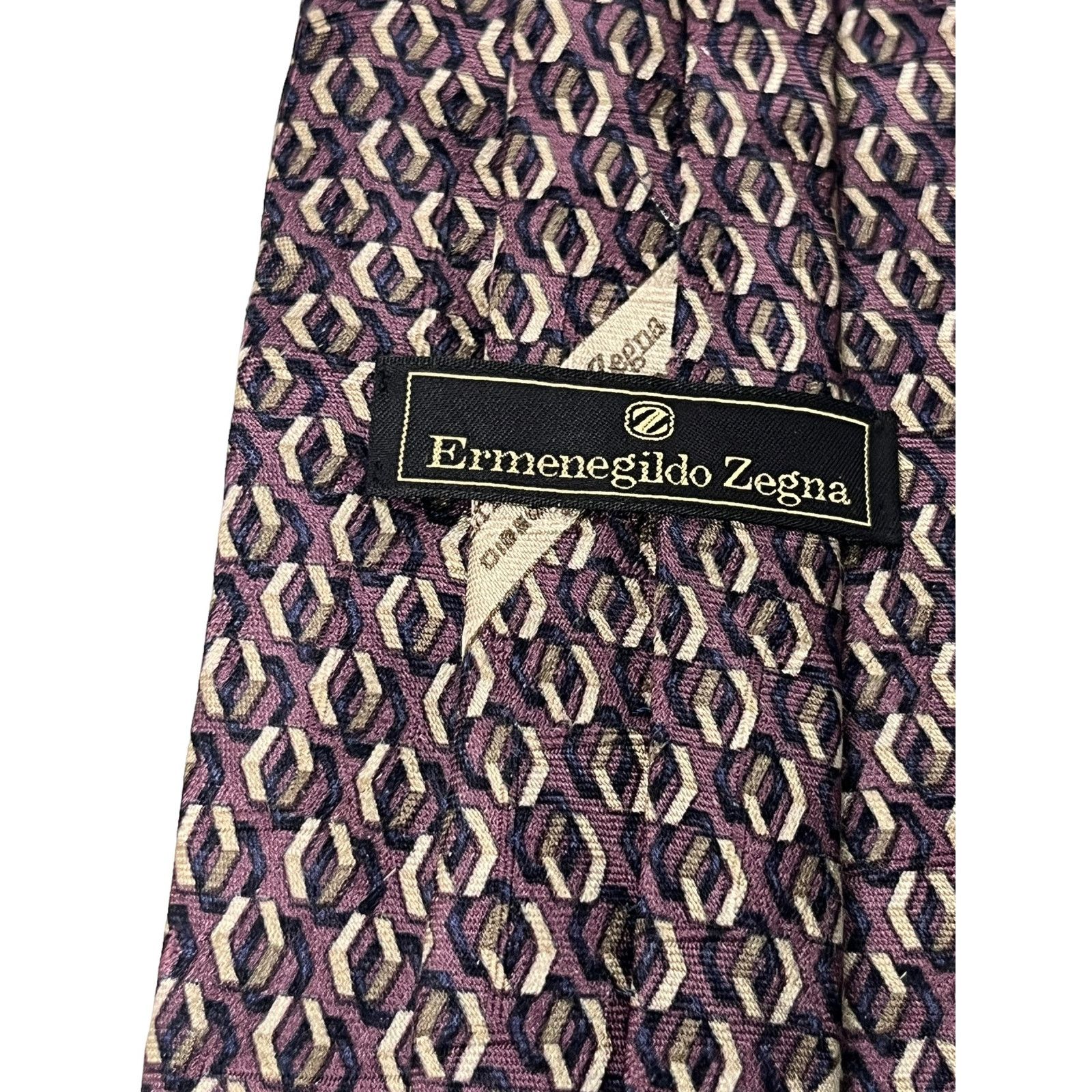 Ermenegildo Zegna Ermenegildo Zegna Purple Silk tie Made in Italy Size ONE SIZE - 9 Thumbnail