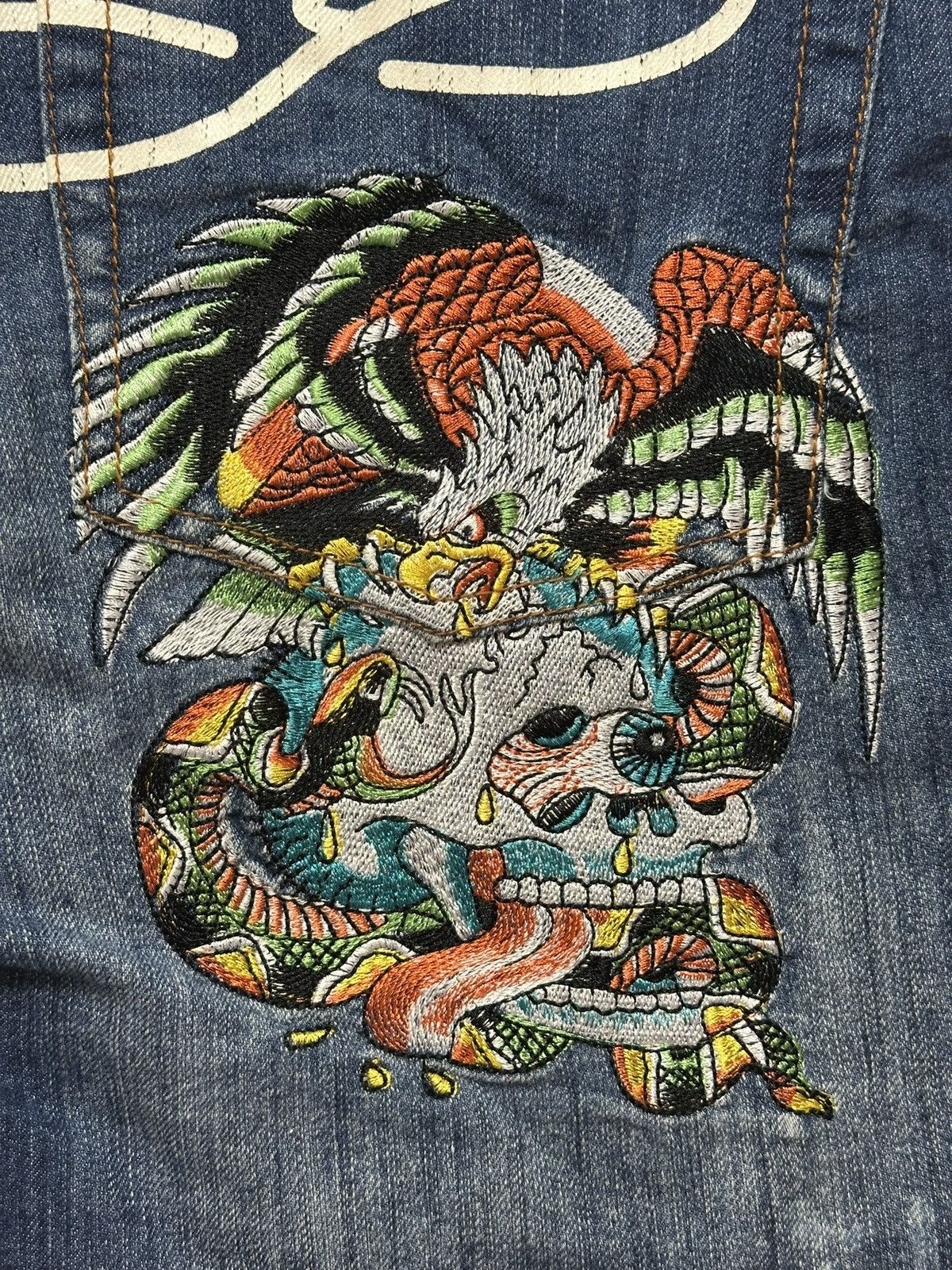 Ed Hardy Vintage Ed Hardy Jorts Size US 34 / EU 50 - 3 Thumbnail