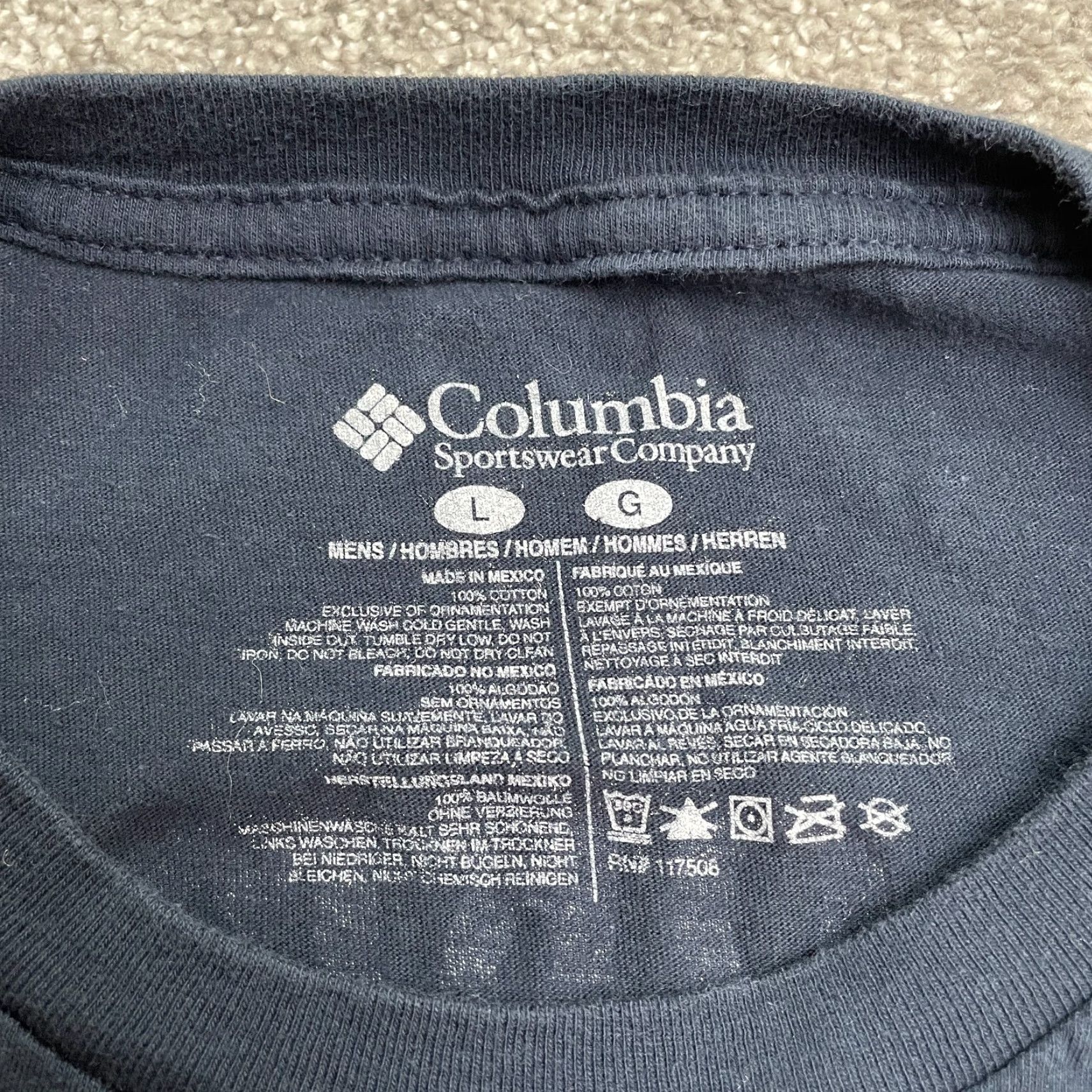 Vintage Columbia PFG T-Shirt Mens Large Blue Crew Neck Short Sleeve Casual Tee Shirt Size US L / EU 52-54 / 3 - 5 Thumbnail