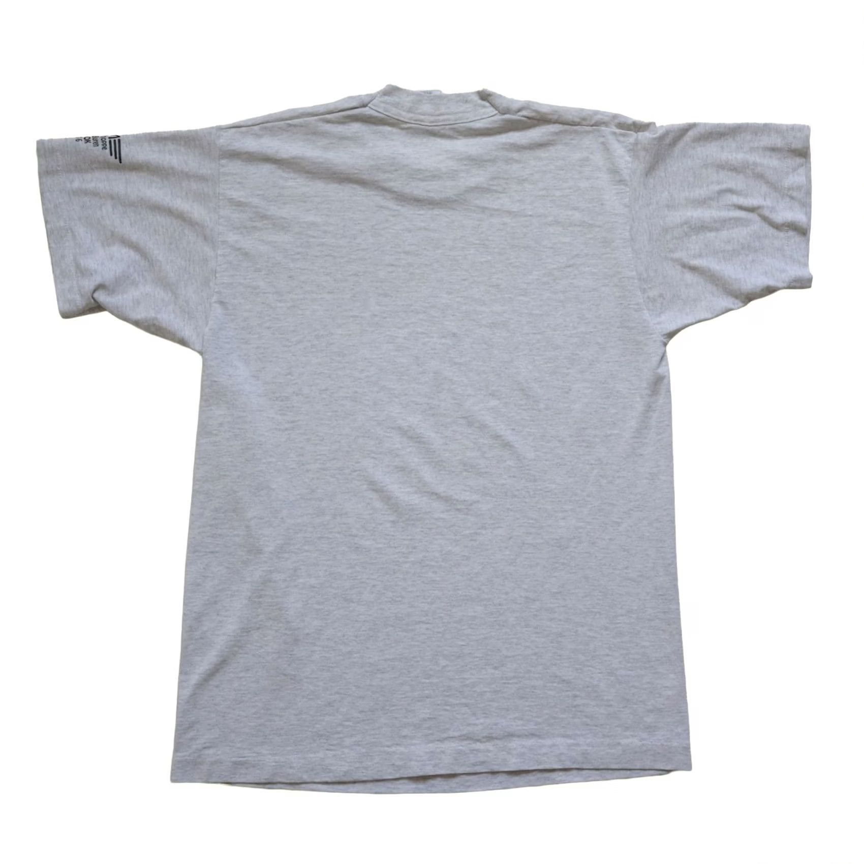 Fruit Of The Loom VINTAGE Fruit of the Loom T-Shirt Gray 90s Marathon Outdoor Camping Single Stitch Crew Neck Short Sleeve MD Men Boys? Size US M / EU 48-50 / 2 - 3 Thumbnail