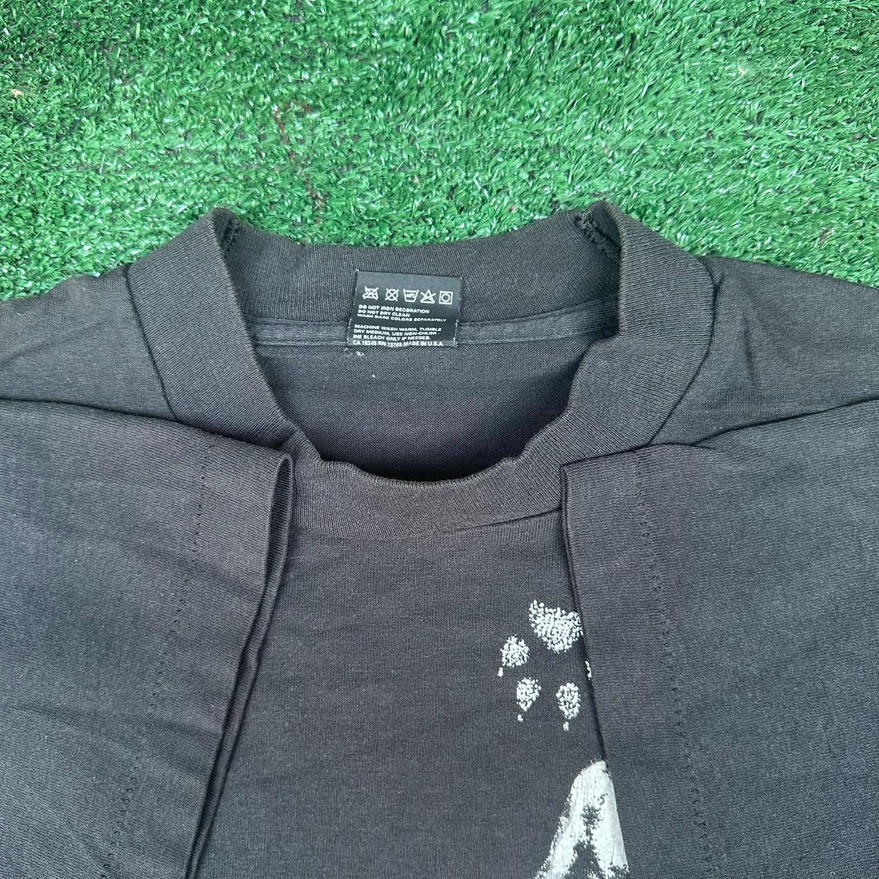Fruit Of The Loom Vintage 90s Wolf Nature T-Shirt Gorpcore Wildlife Granola Si Size US S / EU 44-46 / 1 - 3 Thumbnail