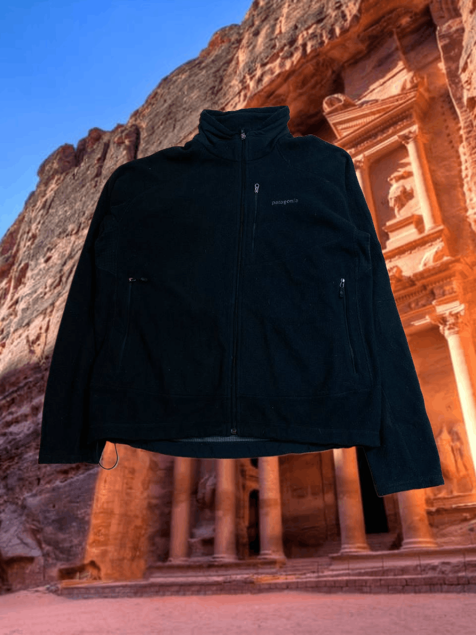 Patagonia Vintage Y2K black Sweatshirts zip Patagonia logo Size US L / EU 52-54 / 3 - 1 Thumbnail