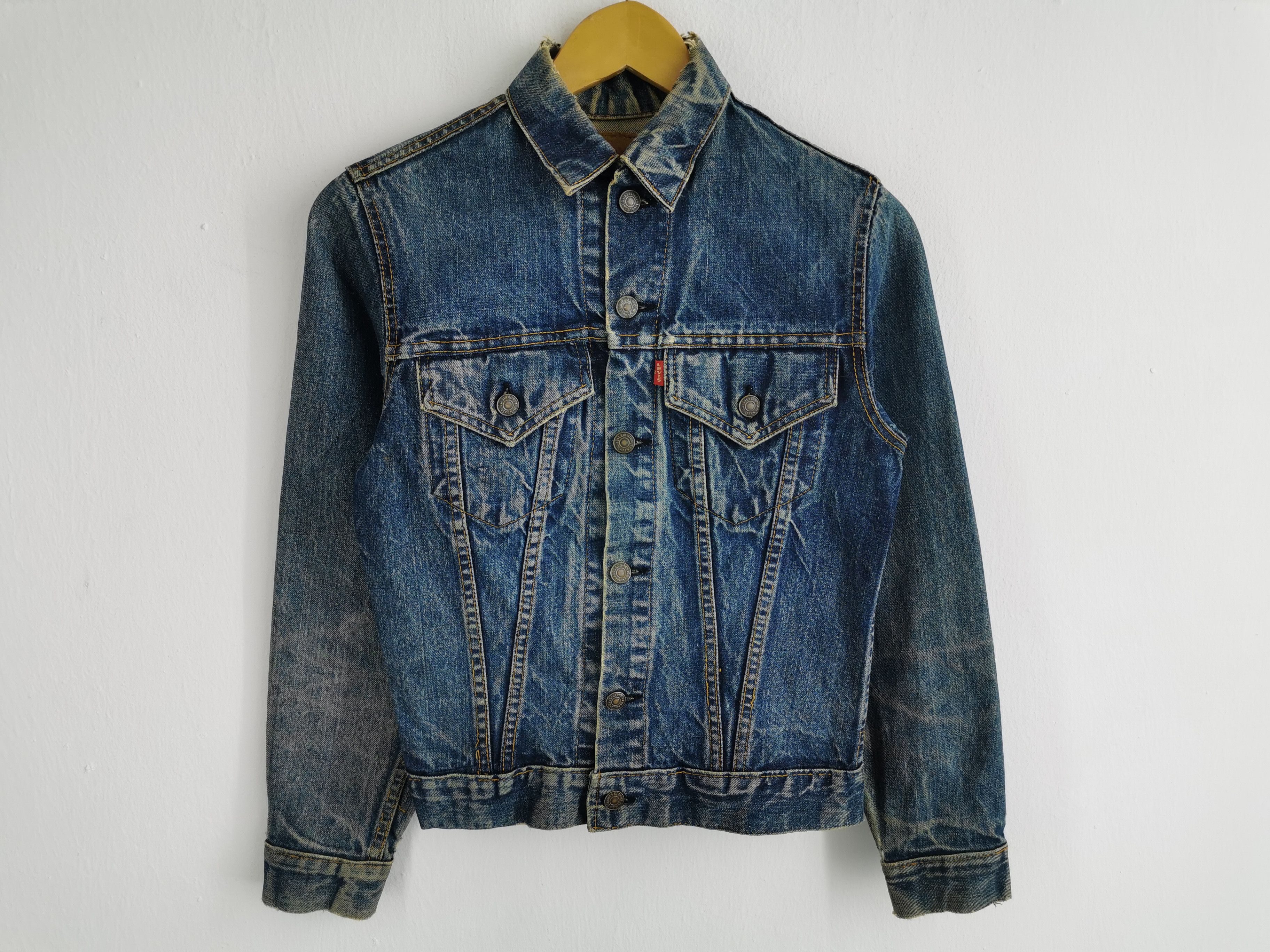 Levi's Distressed Vtg 80's Levis Trucker Denim Jacket Made In USA Size US S / EU 44-46 / 1 - 2 Thumbnail