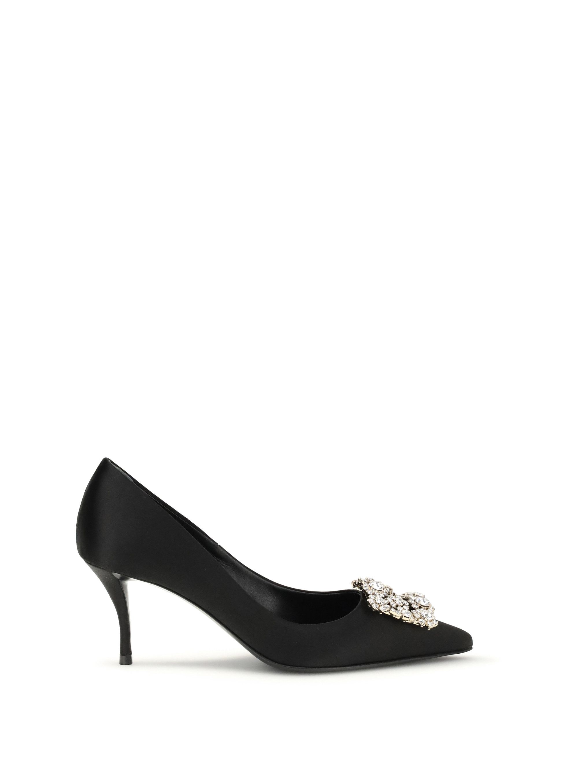 Efflorescence satin Pumps