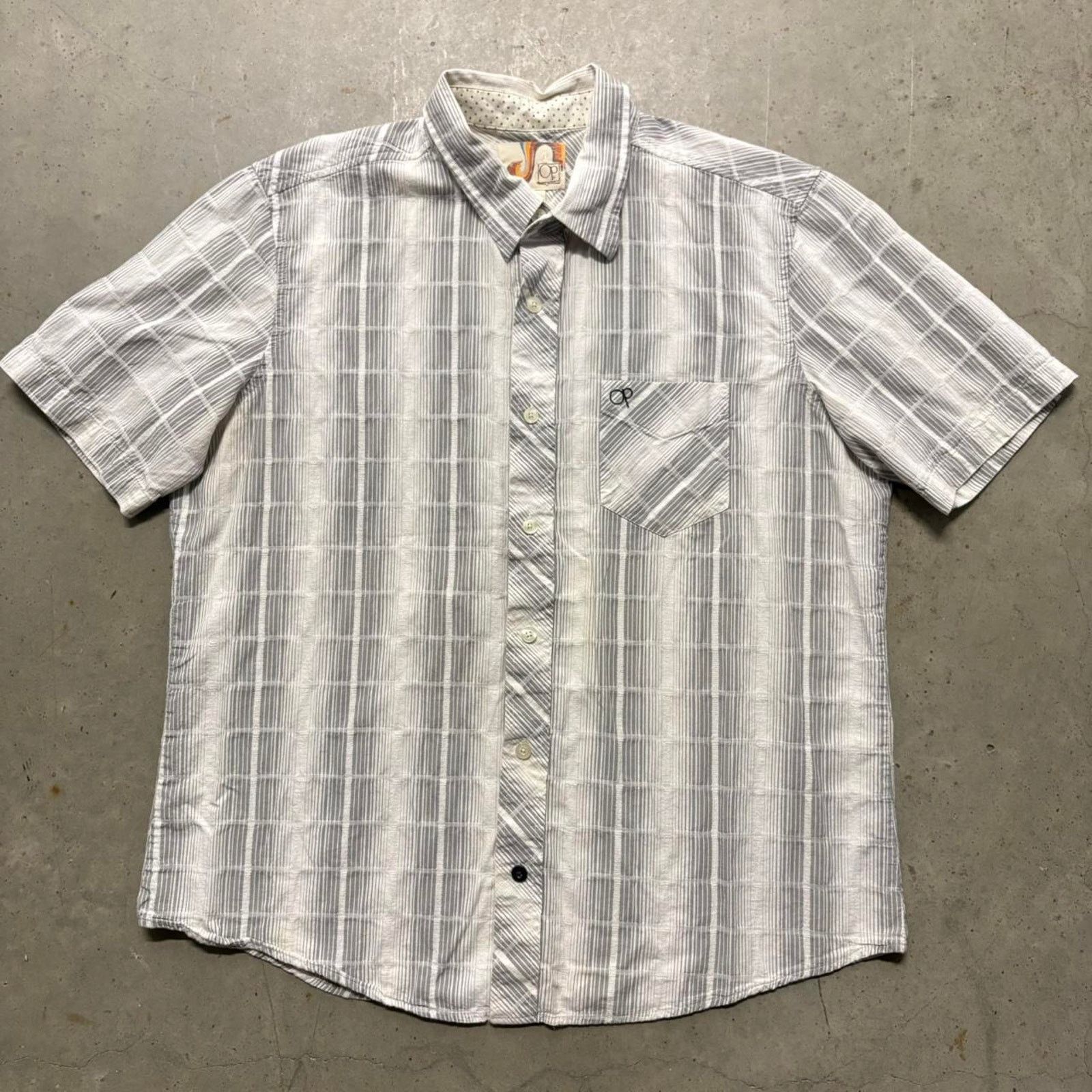 Ocean Pacific × Vintage Crazy Vintage Y2K Ocean Pacific Surf Plaid Button Up Shirt Size US XL / EU 56 / 4 - 1 Thumbnail