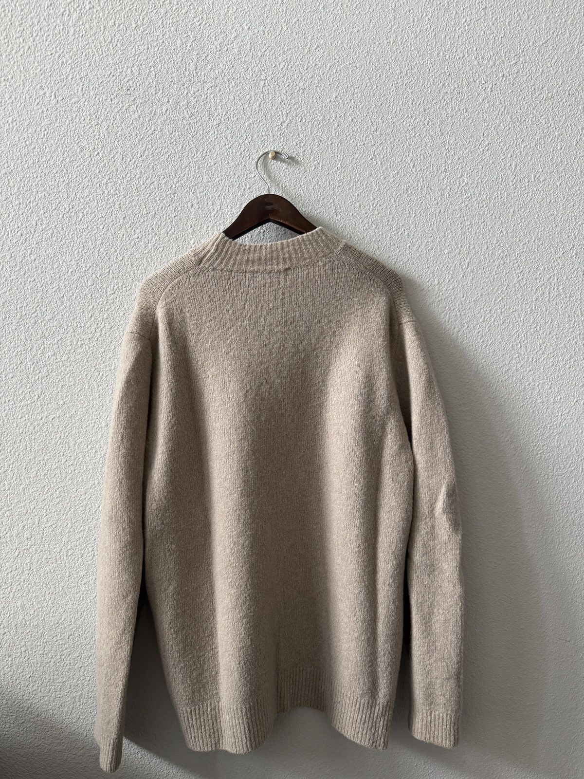 Saks Fifth Avenue saks’ cream mock-neck knit sweater Size US L / EU 52-54 / 3 - 2 Thumbnail