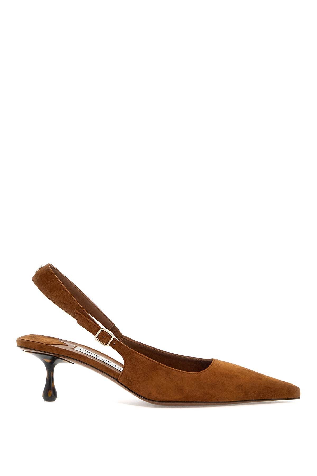 image of Jimmy Choo Slingback Amel Shoes in Marrone, Women's (Size 10)