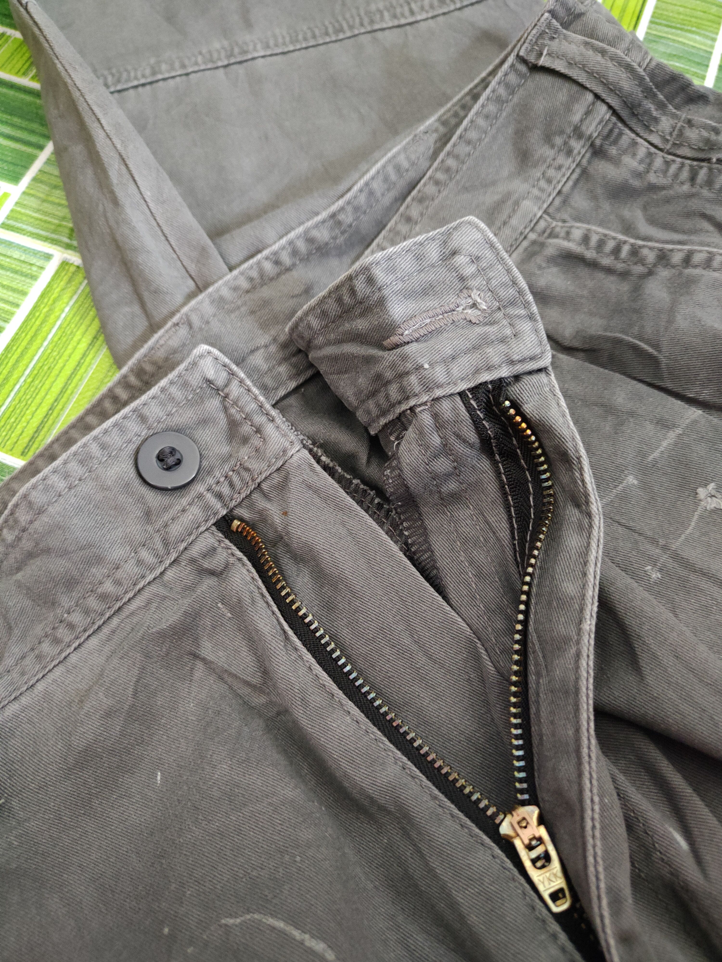 Japanese Brand n evolutions Dark Gray Multipocket Cargo Pants #S1281 Size US 33 - 14 Thumbnail