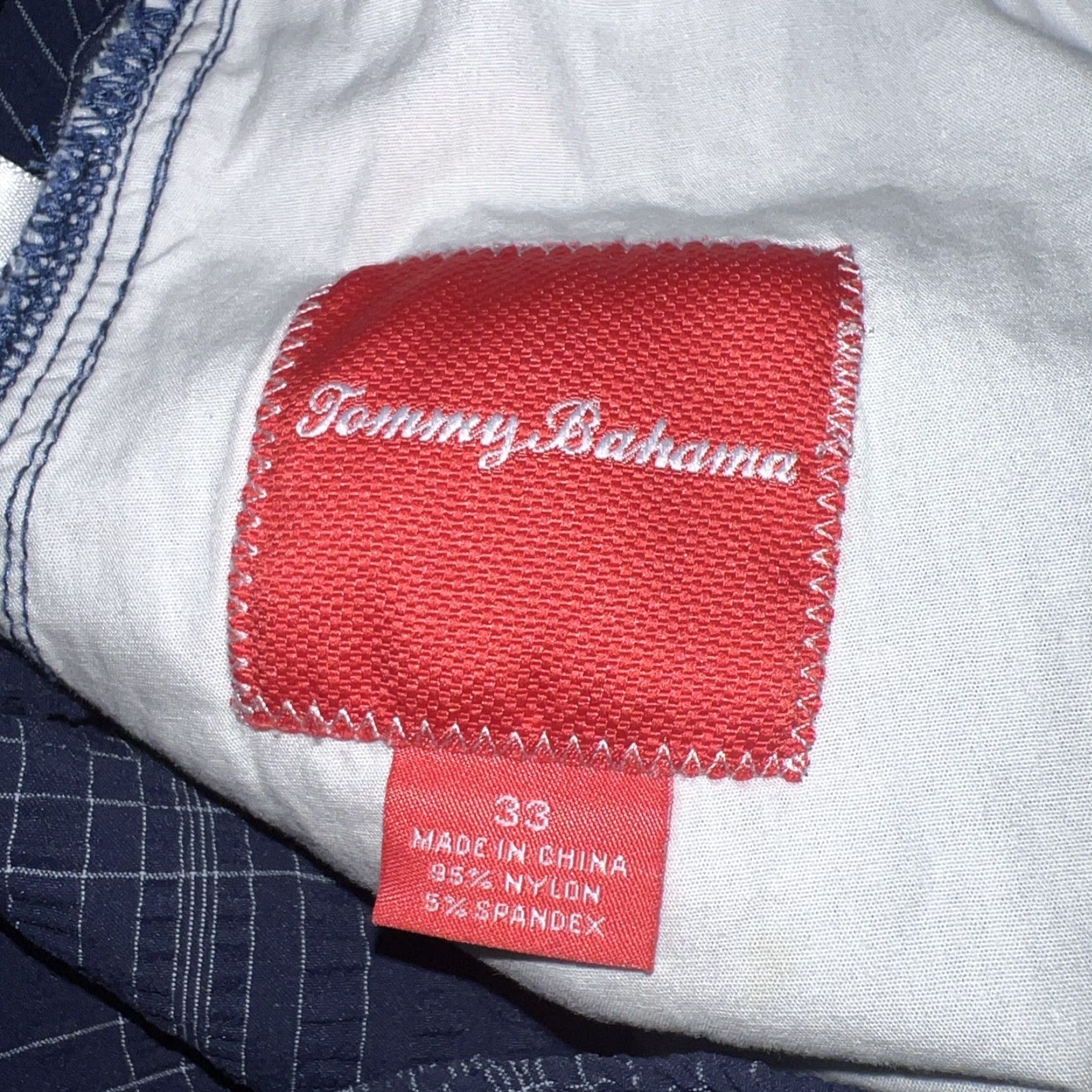 Tommy Bahama Tommy Bahama Blue Plaid Nylon Shorts Mens 33 Chino Regular Size Blue Pattern 90s? Size US 33 - 5 Thumbnail