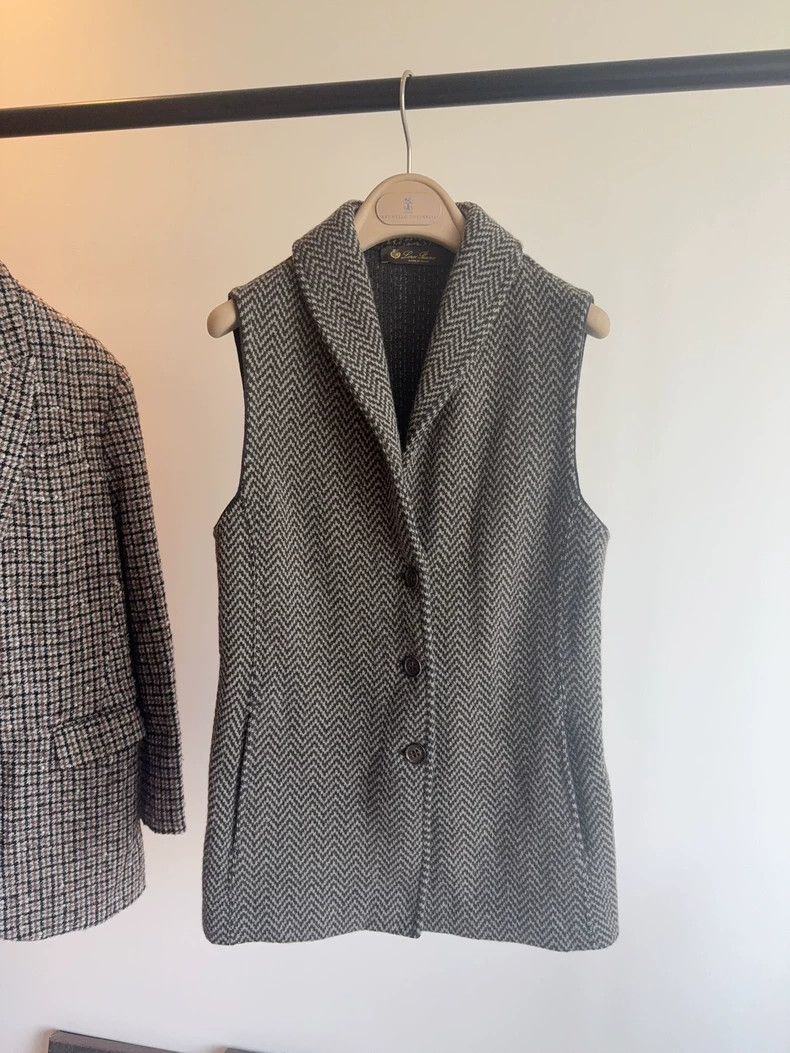 Loro Piana Loro Piana Cashmere Herringbone Vest - dmc Size US M / EU 48-50 / 2 - 1 Thumbnail
