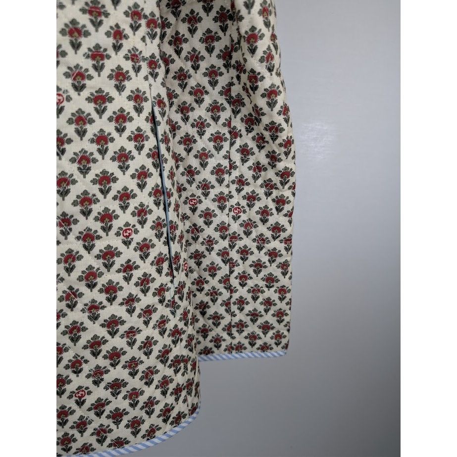 Gucci o1rshd1 Flowers On Linen Jacket in Ivory/Red Size US M / EU 48-50 / 2 - 13 Thumbnail