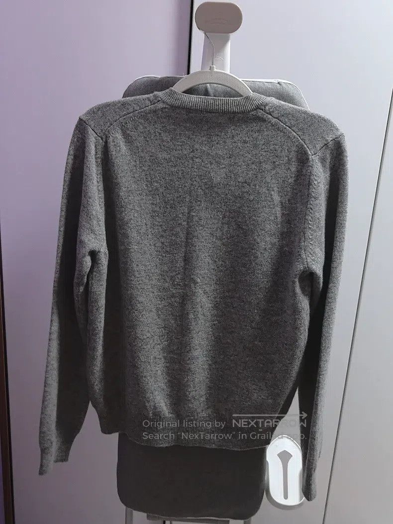 Comme des Garcons Comme Des Garcons Gray heart pattern cardigan, size L Size L / US 10 / IT 46 - 6 Thumbnail