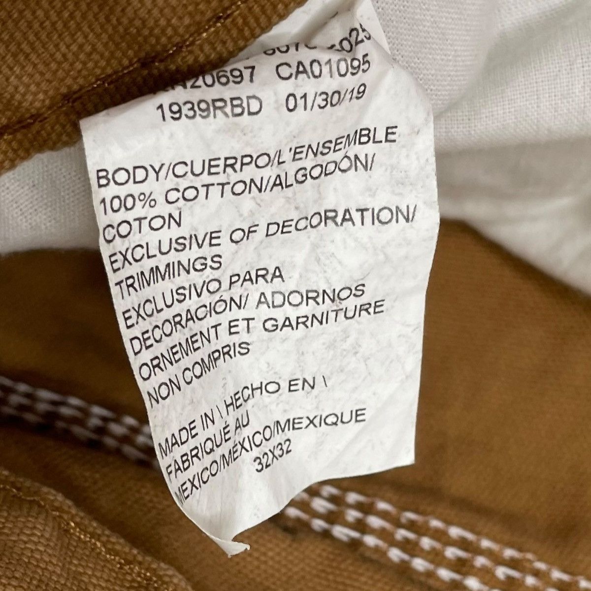 Dickies × Vintage Vintage 90s canvas dickies work pants Size US 30 / EU 46 - 5 Thumbnail