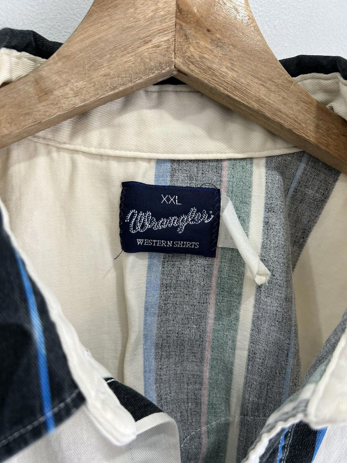 Vintage Vintage Wrangler Striped Button Up Shirt xxl Size US XXL / EU 58 / 5 - 4 Thumbnail