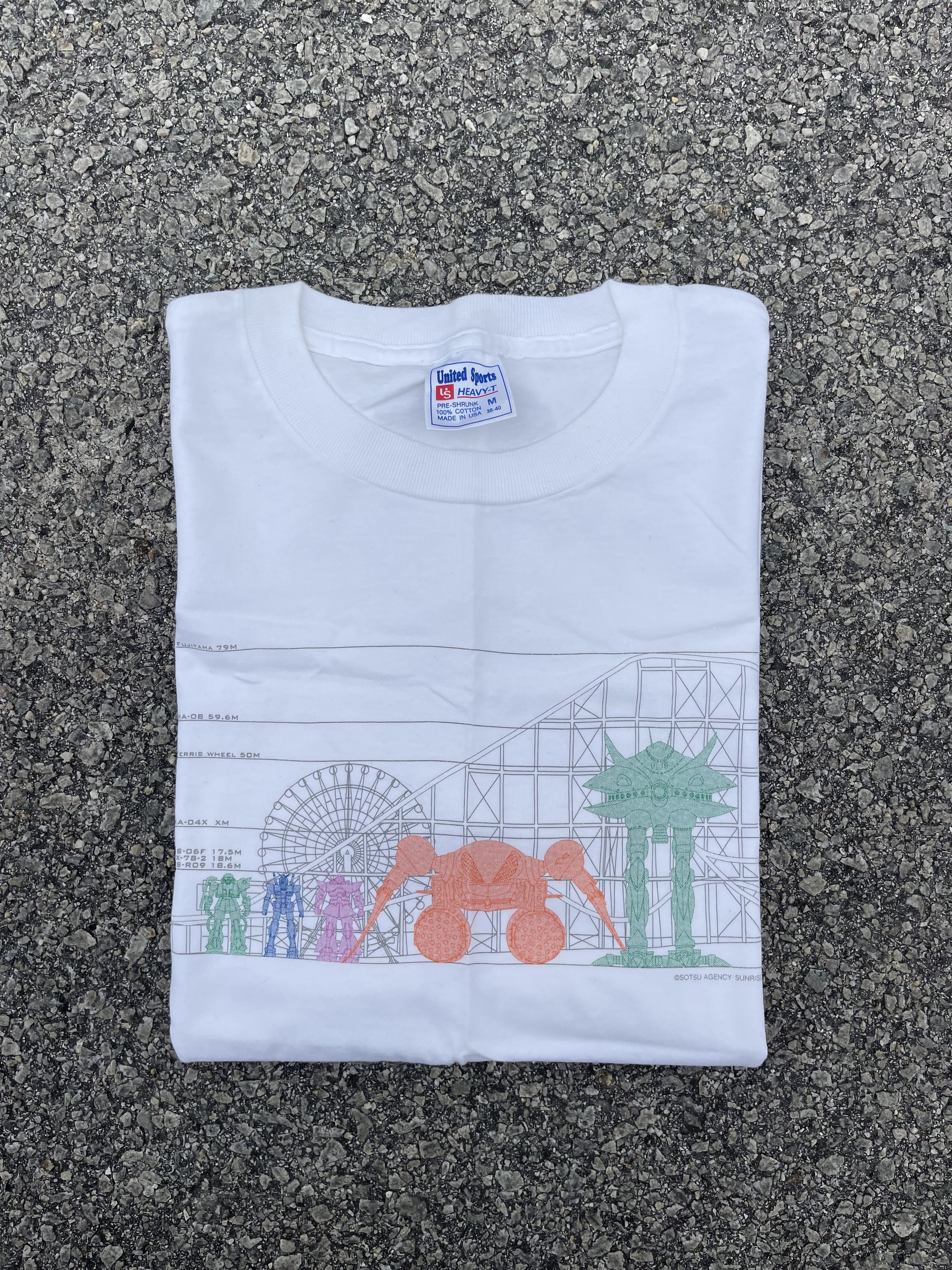 Anime Vintage y2k Gundam White Tee Shirt Size US M / EU 48-50 / 2 - 2 Thumbnail
