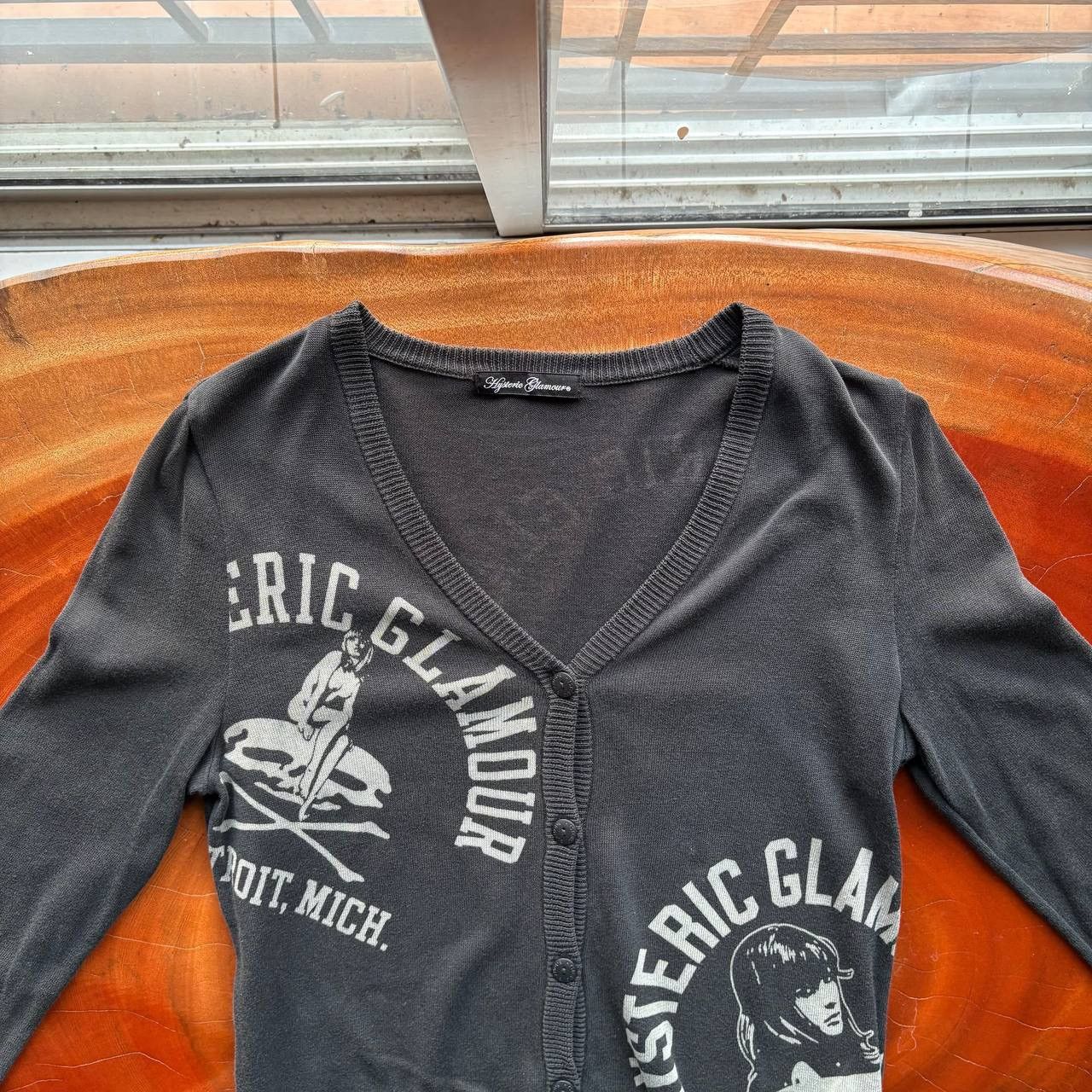 Hysteric Glamour Hysteric Glamour Y2K Sexy Girl Print Black Cardigan Size US M / EU 48-50 / 2 - 3 Thumbnail