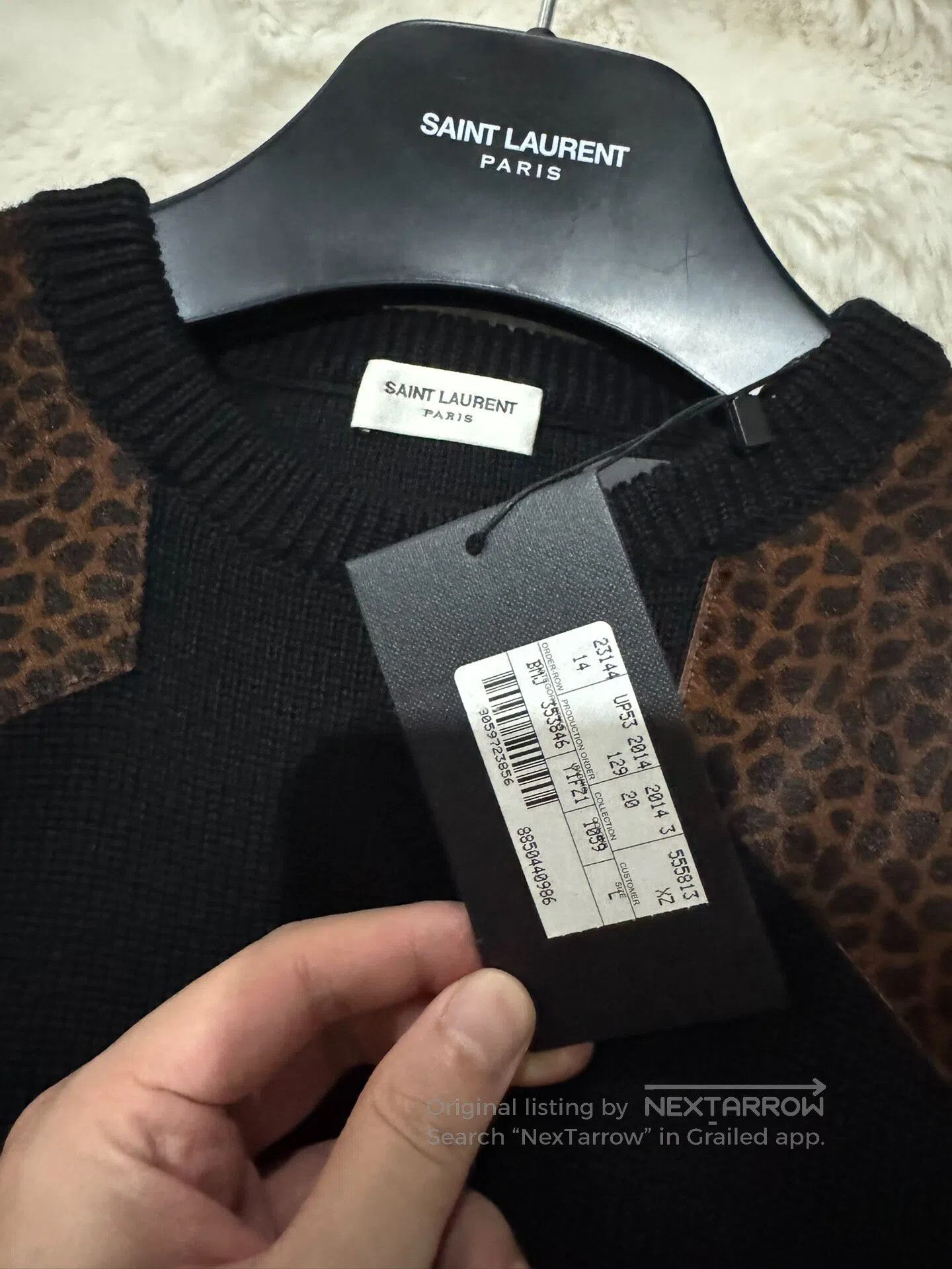 Saint Laurent Paris Saint Laurent Paris Original year leopard print leather sw Size US L / EU 52-54 / 3 - 3 Thumbnail
