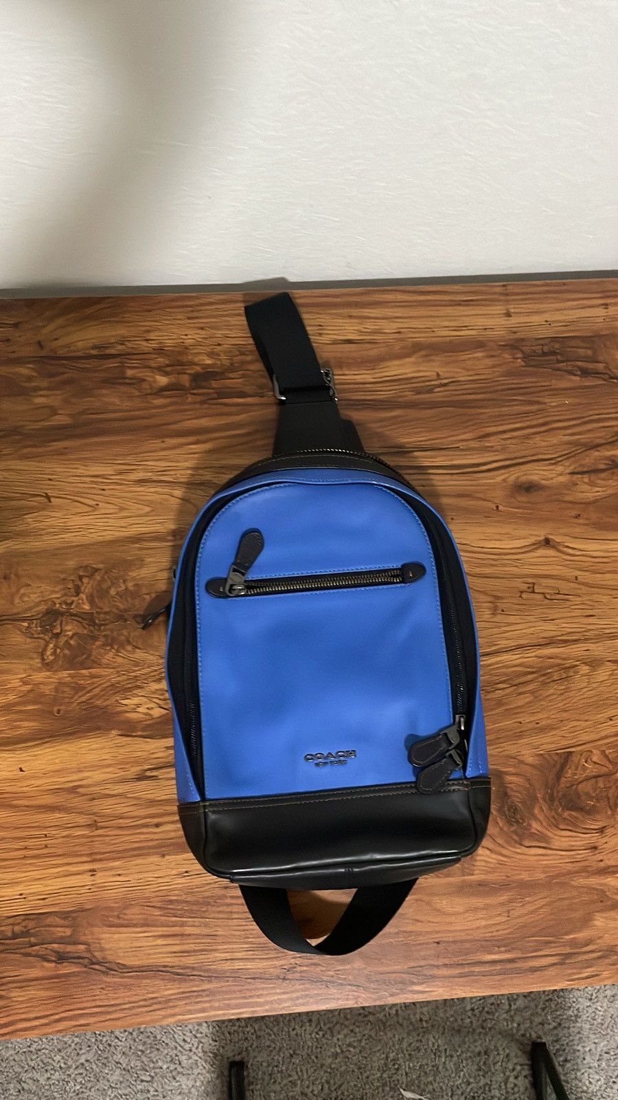 Coach × Japanese Brand × Vintage Vintage Japanese blue leather shoulder coach unisex bag Size ONE SIZE - 1 Thumbnail