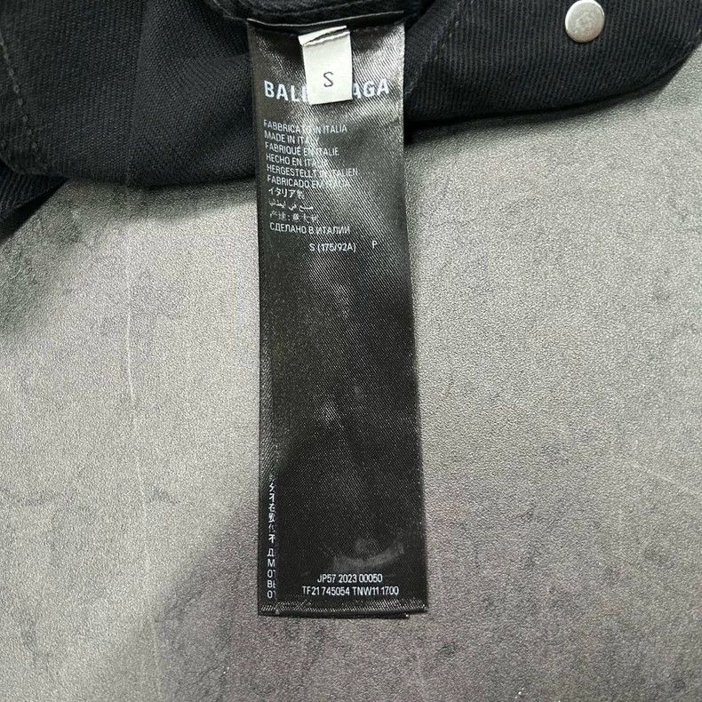 Balenciaga Balenciaga Devanagari Mud-Dyed Denim Jacket Size US S / EU 44-46 / 1 - 8 Thumbnail