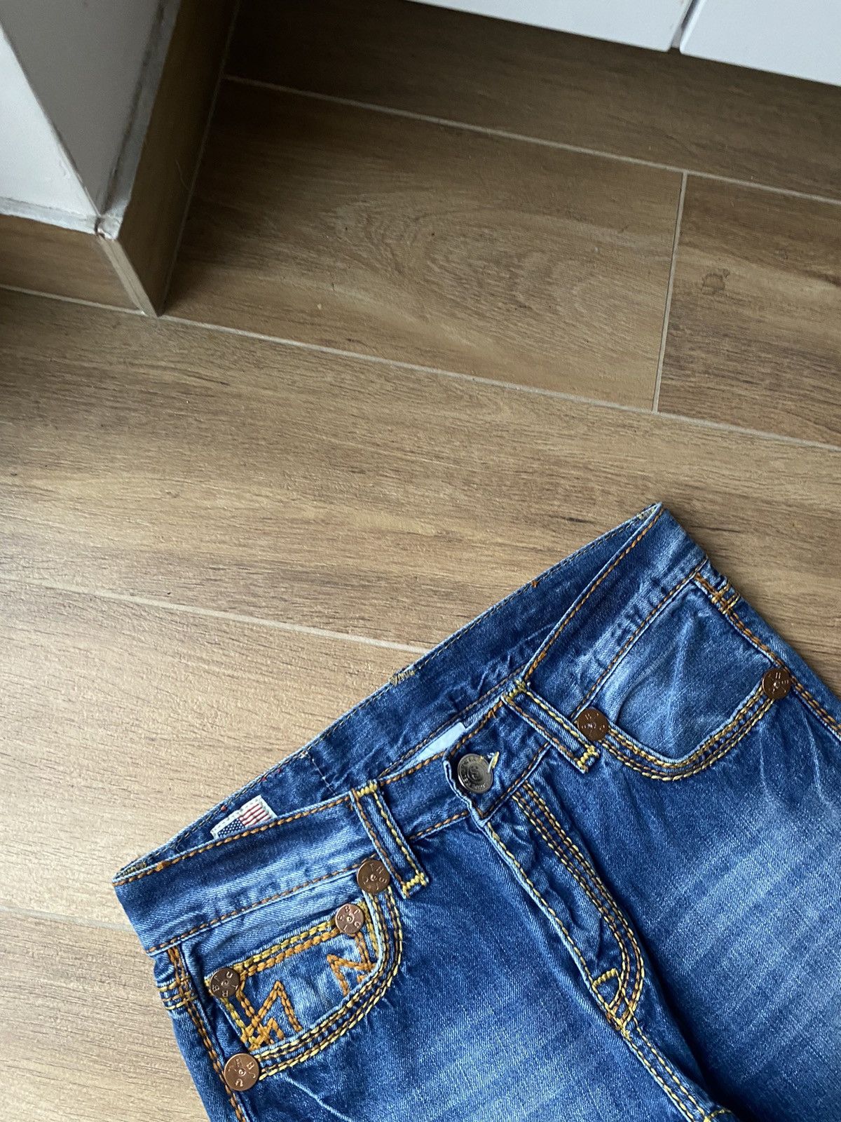 Vintage True Religion Jeans Faded Japanese Avant Garde Y2K