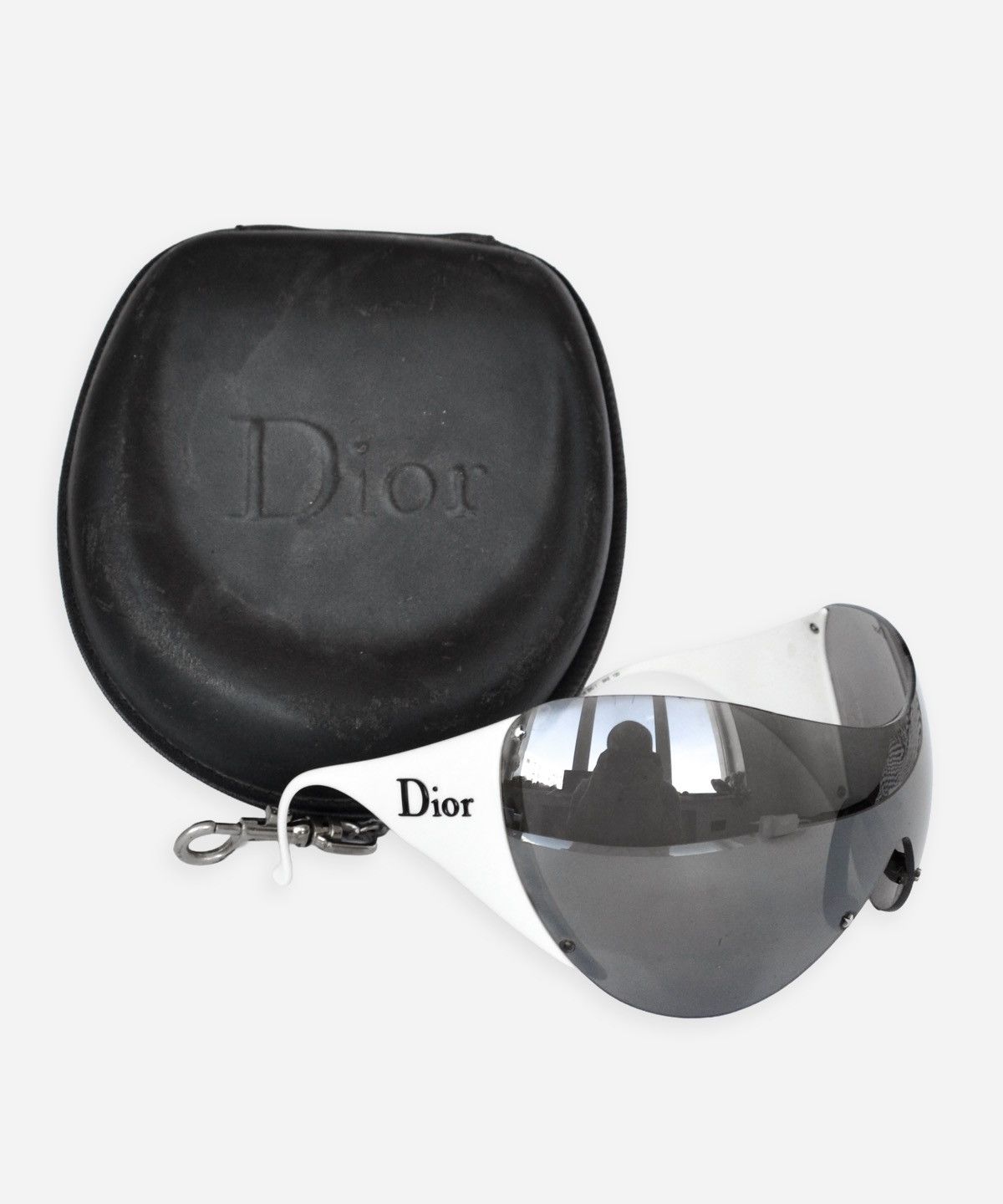 Dior DIOR Sunglasses Ski 1 White Logo Mask Shield GALLIANO Size ONE SIZE - 1 Thumbnail