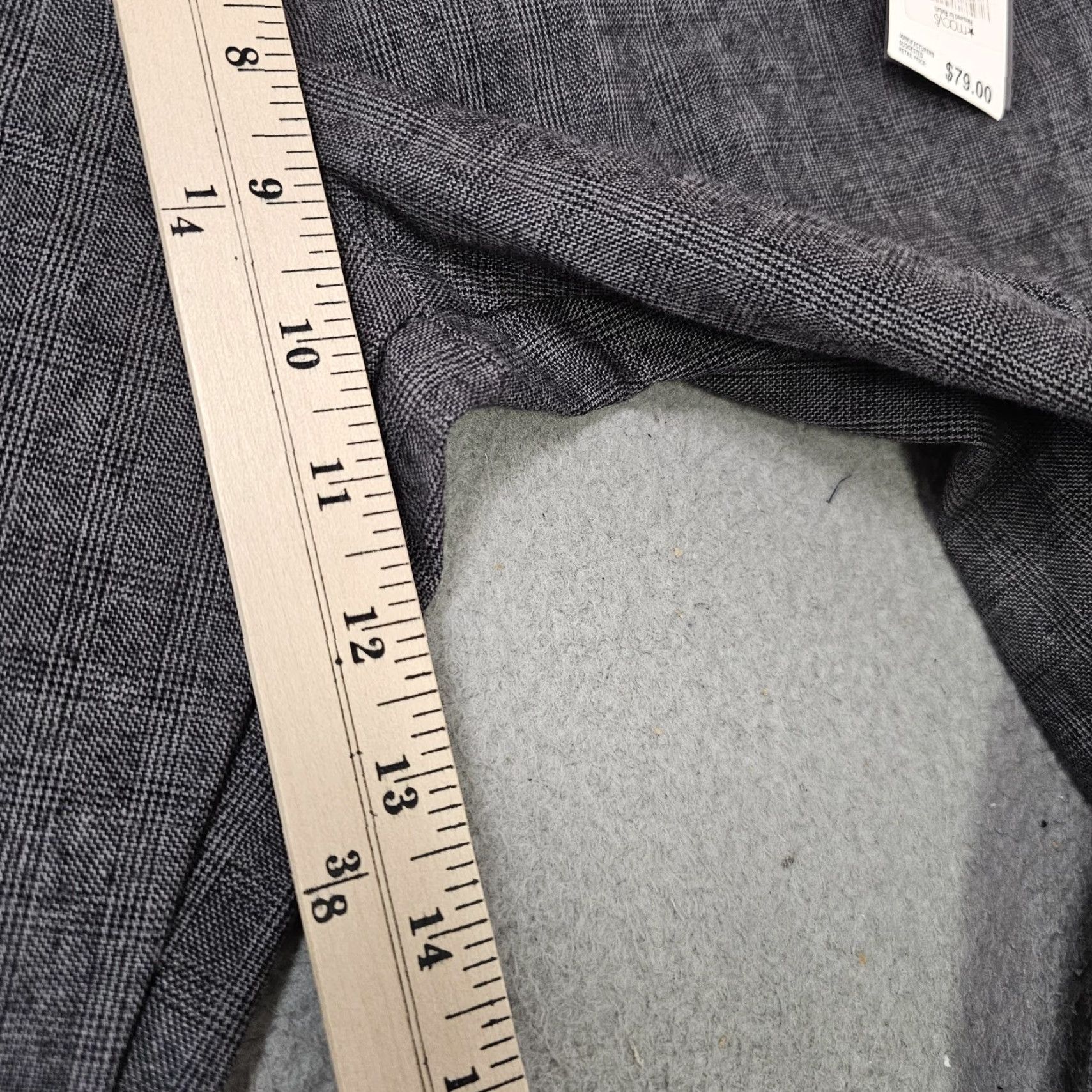 Kenneth Cole KENNETH COLE REACTION Pants Mens 30x32 Gray Plaid Dress Slacks Flat Front Dress Pants Mens New Size US 30 / EU 46 - 5 Thumbnail