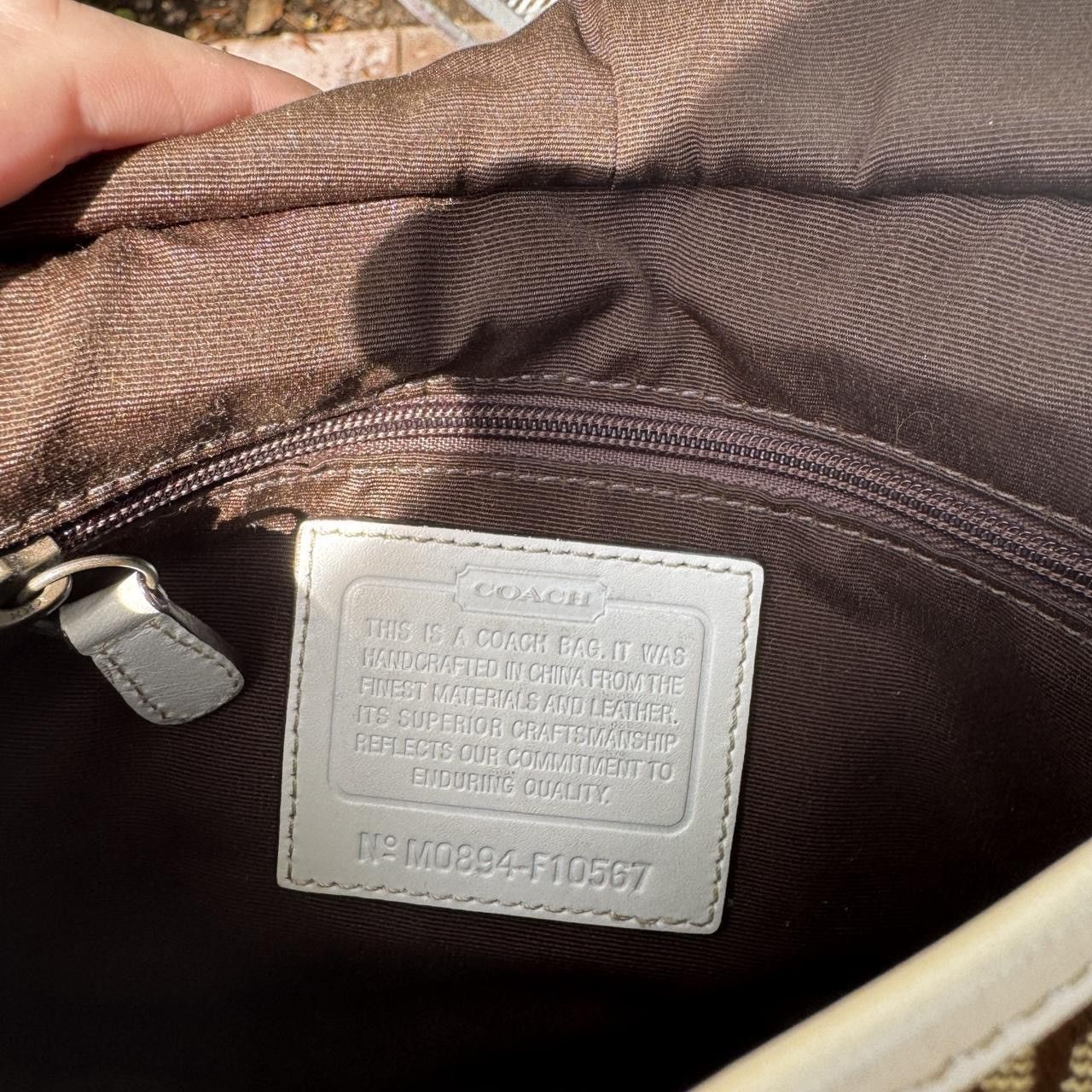 Coach Vintage Coach White & Monogramed Crossbody Size ONE SIZE - 7 Thumbnail