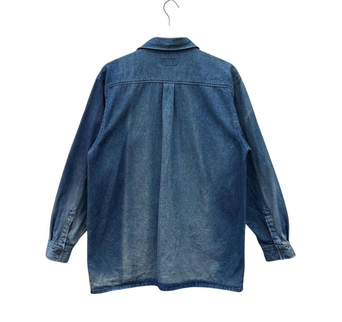 Japanese Brand Vintage Hop Scot Bleach Denim Workwear Chore Jacket Size US M / EU 48-50 / 2 - 11 Thumbnail