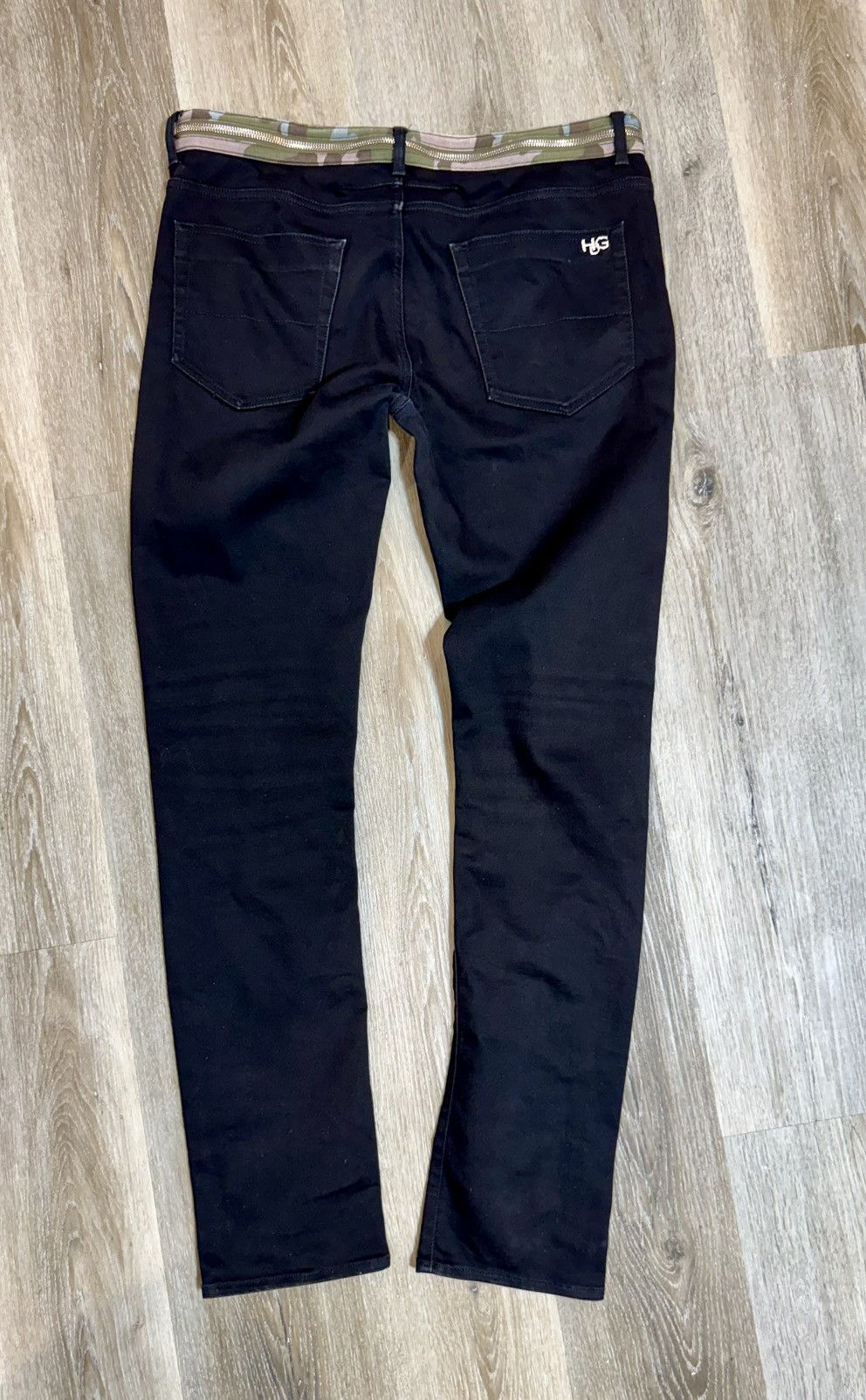 Givenchy 🗜️ GIVENCHY RARE DENIM BLACK STRECH COTTON W/ Chrome Zipper Size US 34 / EU 50 - 11 Thumbnail