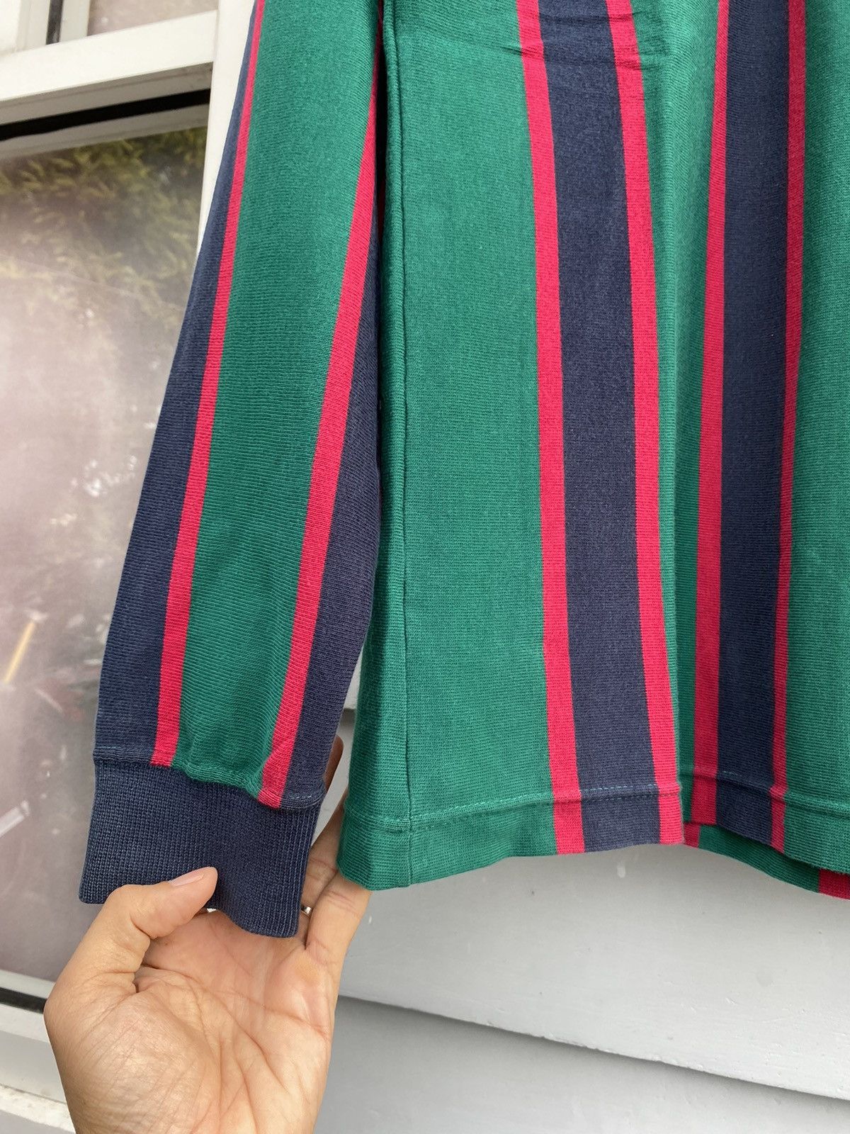 Lacoste MADE IN FRANCE Vintage Lacoste Preppy Striped Rugby Polo Size US M / EU 48-50 / 2 - 5 Thumbnail
