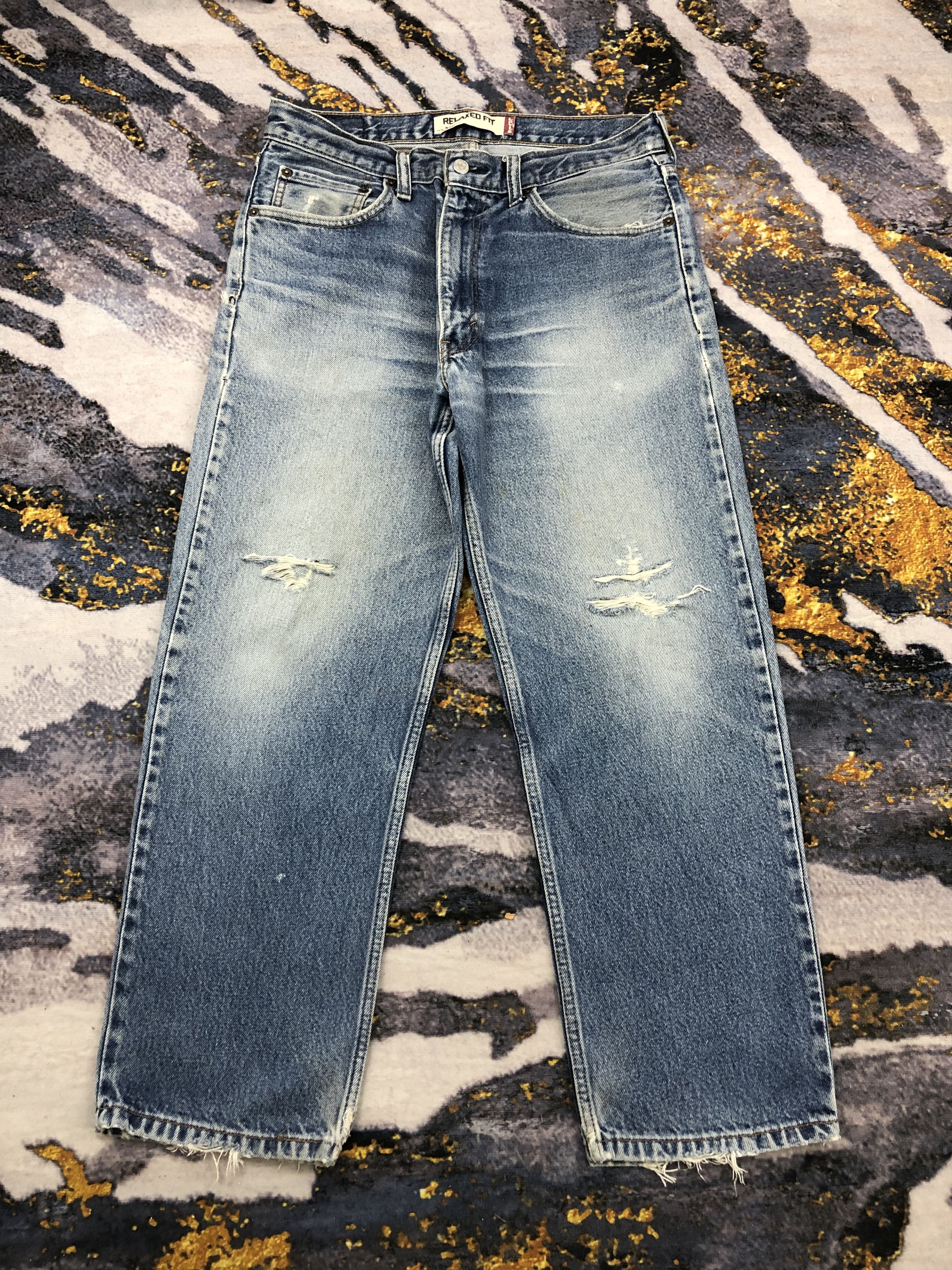 Levi's Vintage Levis 550 Faded Blue Jeans DPP0186 Size US 34 / EU 50 - 1 Thumbnail