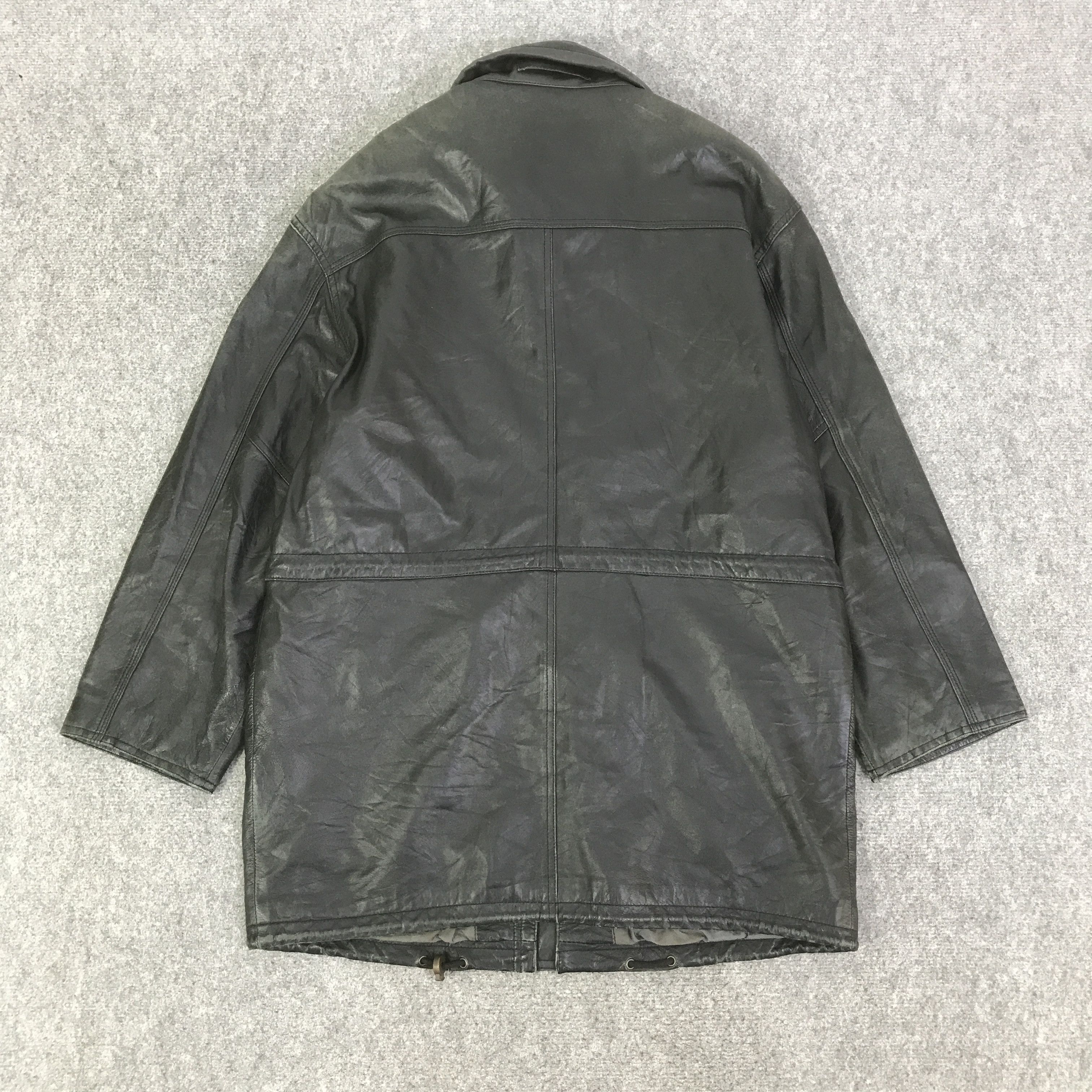 Japanese Brand JAPANESE BRAND LEATHER PARKAS JACKET K123B8 Size US L / EU 52-54 / 3 - 3 Thumbnail