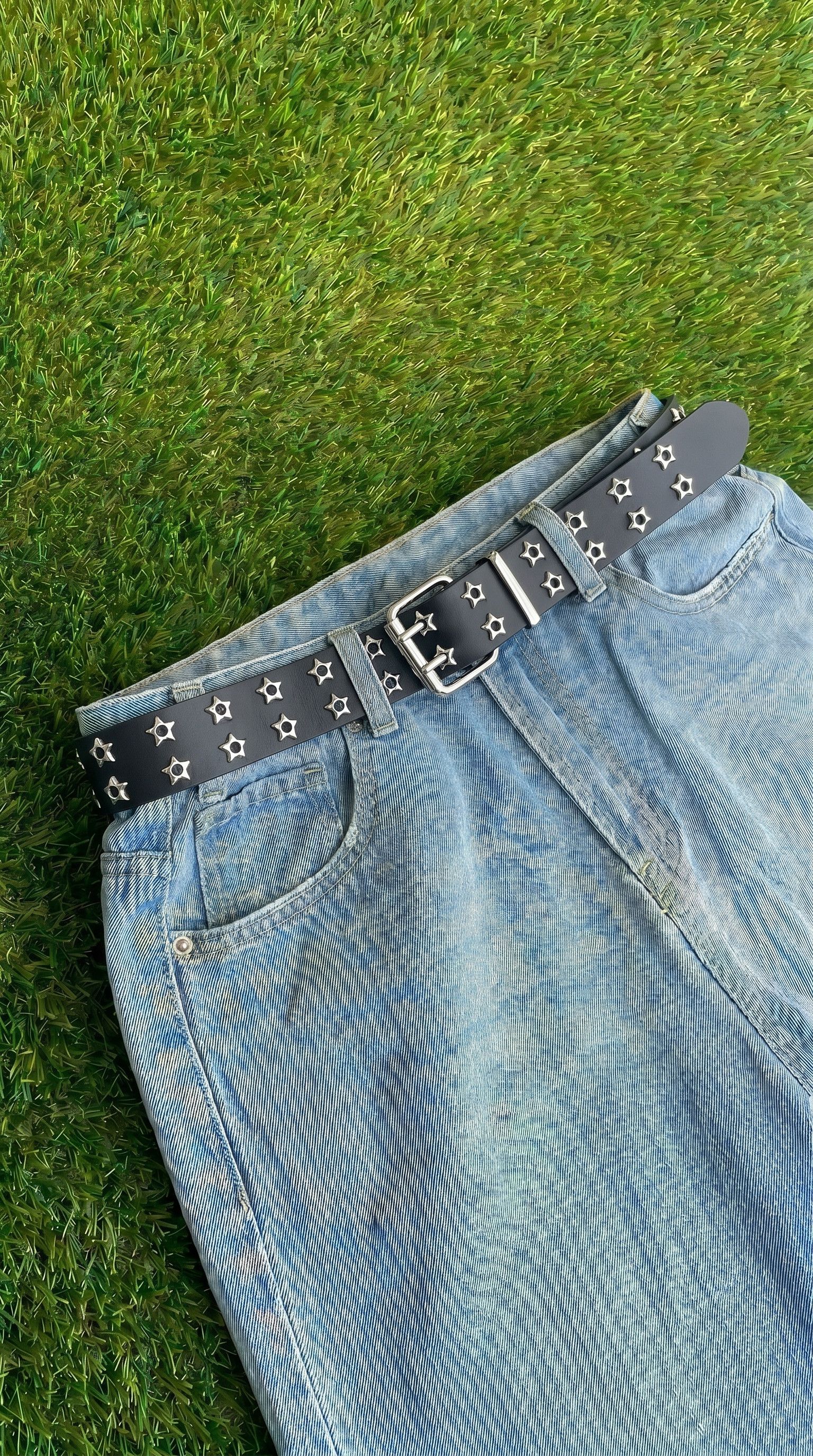Other Black Star Studded Y2K Punk Belt Size ONE SIZE - 1 Thumbnail