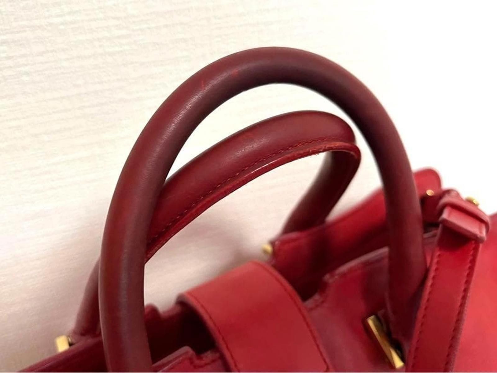 Saint Laurent Paris Saint Laurent - Red Leather Sac de Jour Tote Bag Size ONE SIZE - 5 Thumbnail