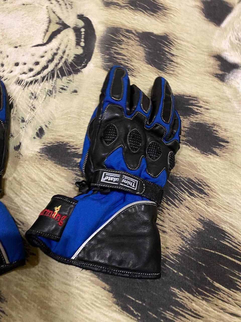 Other Motorbike Racing Gloves Motorcycle Goat Leather Glove Rider Size ONE SIZE - 7 Thumbnail