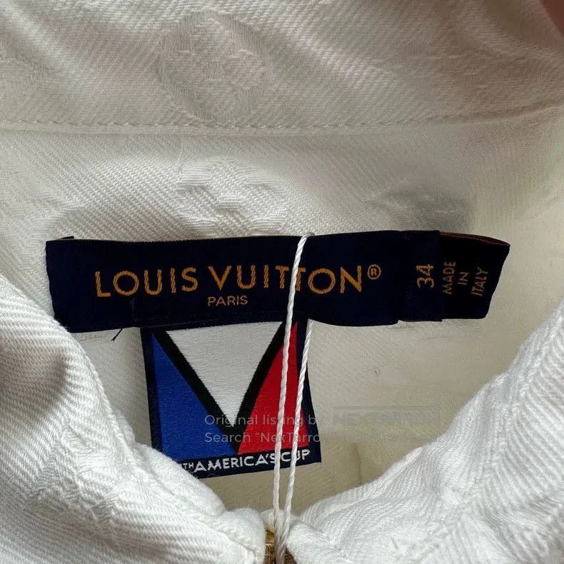 Louis Vuitton Louis Vuitton White Monogram Jacket. Size US XS / EU 42 / 0 - 3 Thumbnail
