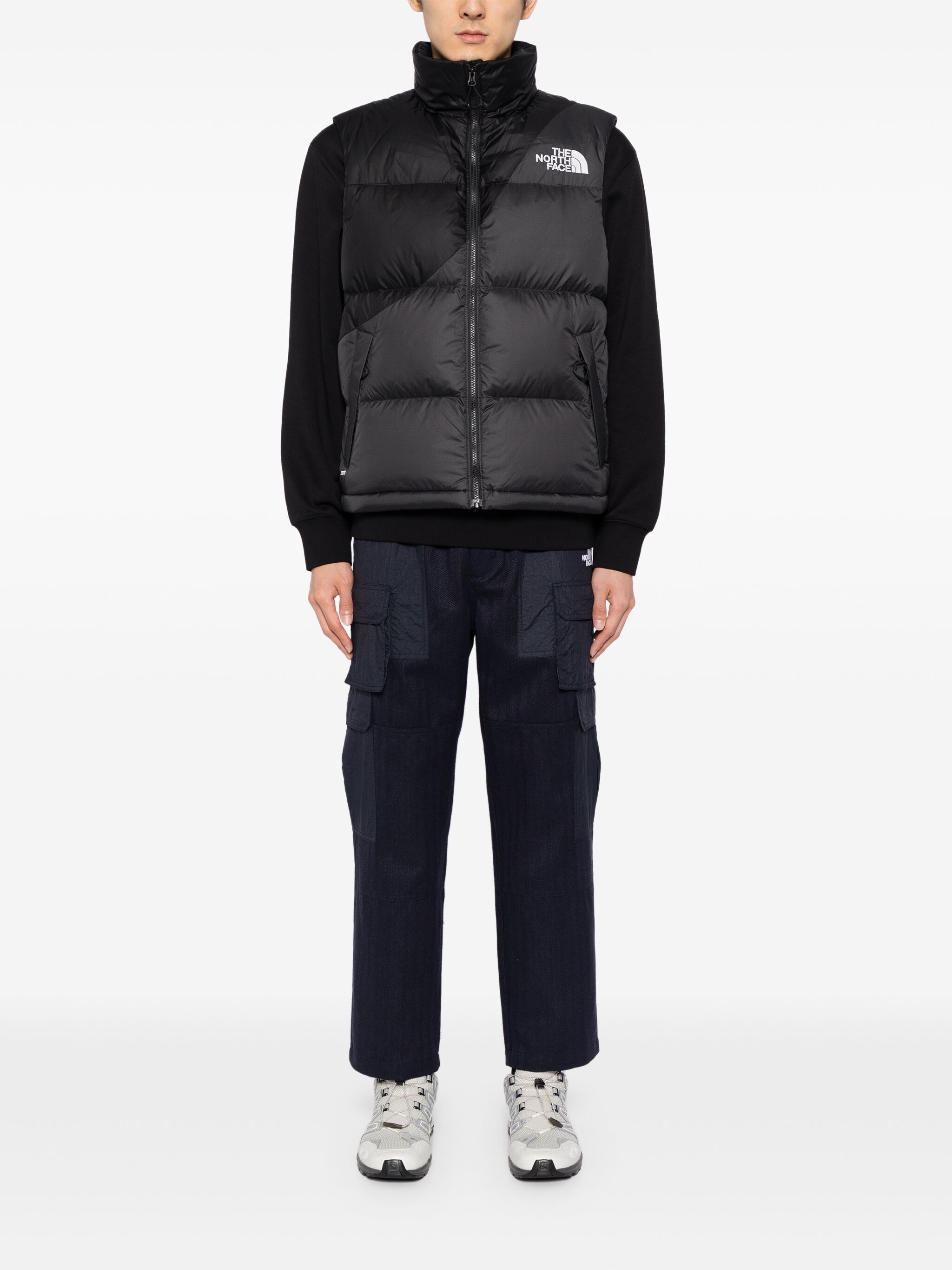 The North Face o1s22i1n1124 Nylon Ripstop Vest in Grey Black Size US S / EU 44-46 / 1 - 2 Thumbnail