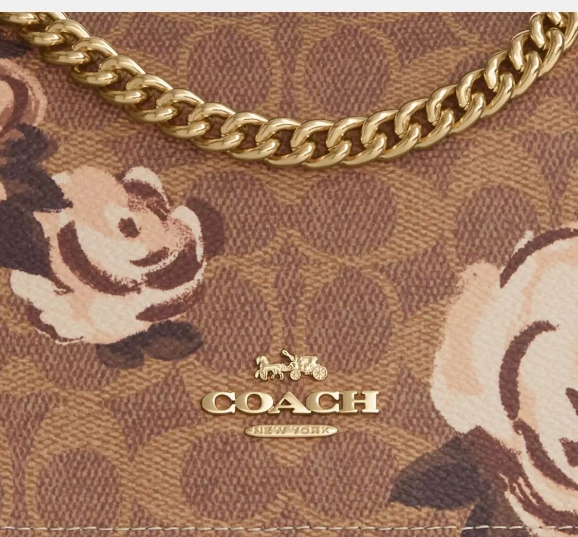 Coach Klare Crossbody Bag In Signature Canvas With Rose Print Size ONE SIZE - 5 Thumbnail