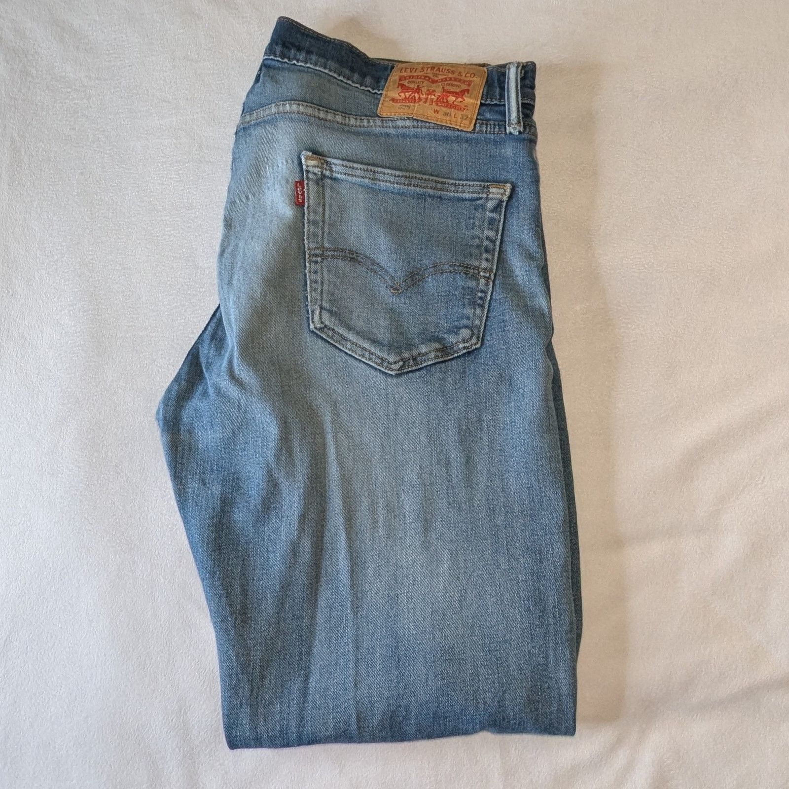 Levi's Levi's 505 Regular Fit Men's Denim Jeans for Men 38 x 32 Size US 38 / EU 54 - 3 Thumbnail