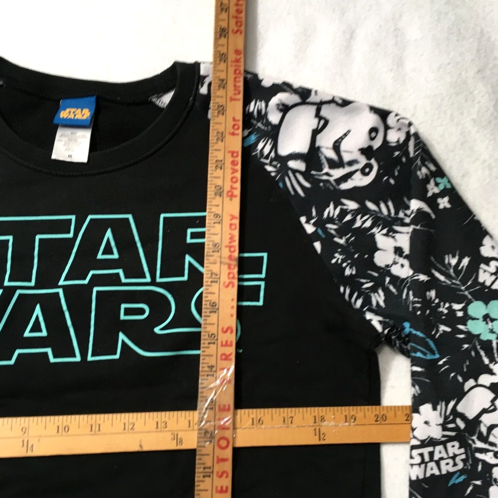 Star Wars Star Wars Sweatshirt Floral Sleeves Black Size M Women Size M / US 6-8 / IT 42-44 - 4 Thumbnail