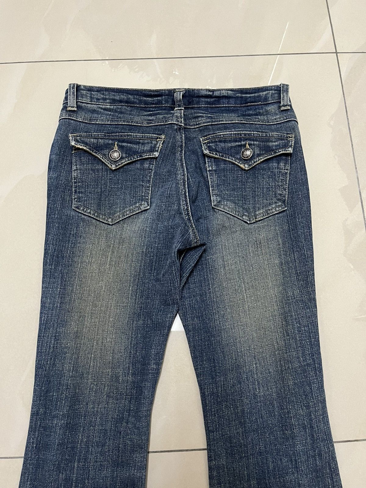 If Six Was Nine × Jean × Tornado Mart Flare jeans back rush distressed mud rusty low rise Size US 28 / EU 44 - 7 Thumbnail
