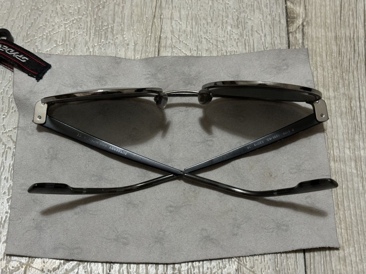 Burberry × Burberry Prorsum Unisex B-3109 Italy Big Logo Frame Metal-Matte Round Shape Sunglasses Size ONE SIZE - 12 Thumbnail